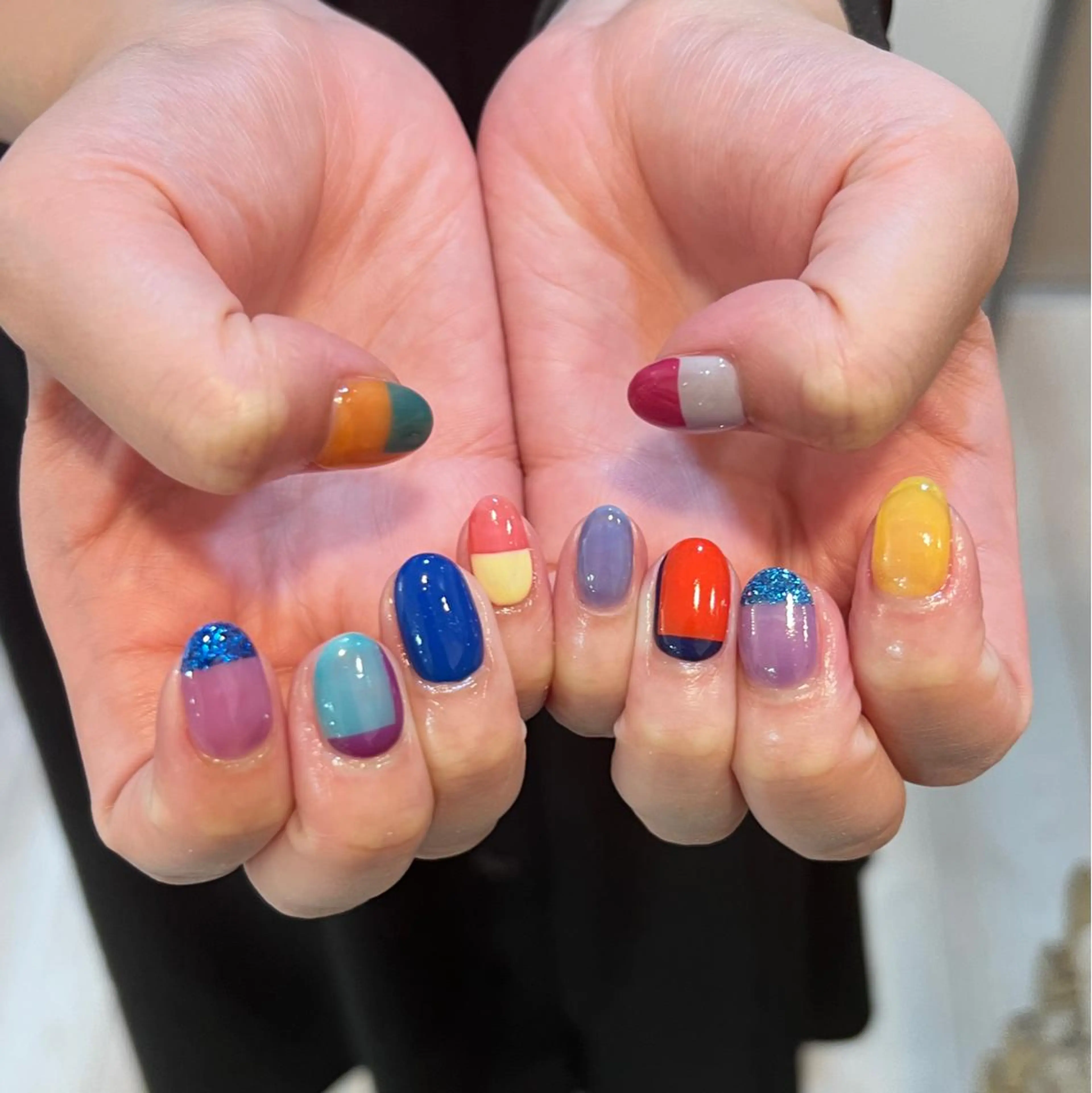 ネイル 持ち込み いちじゅう あおいのネイルデザイン