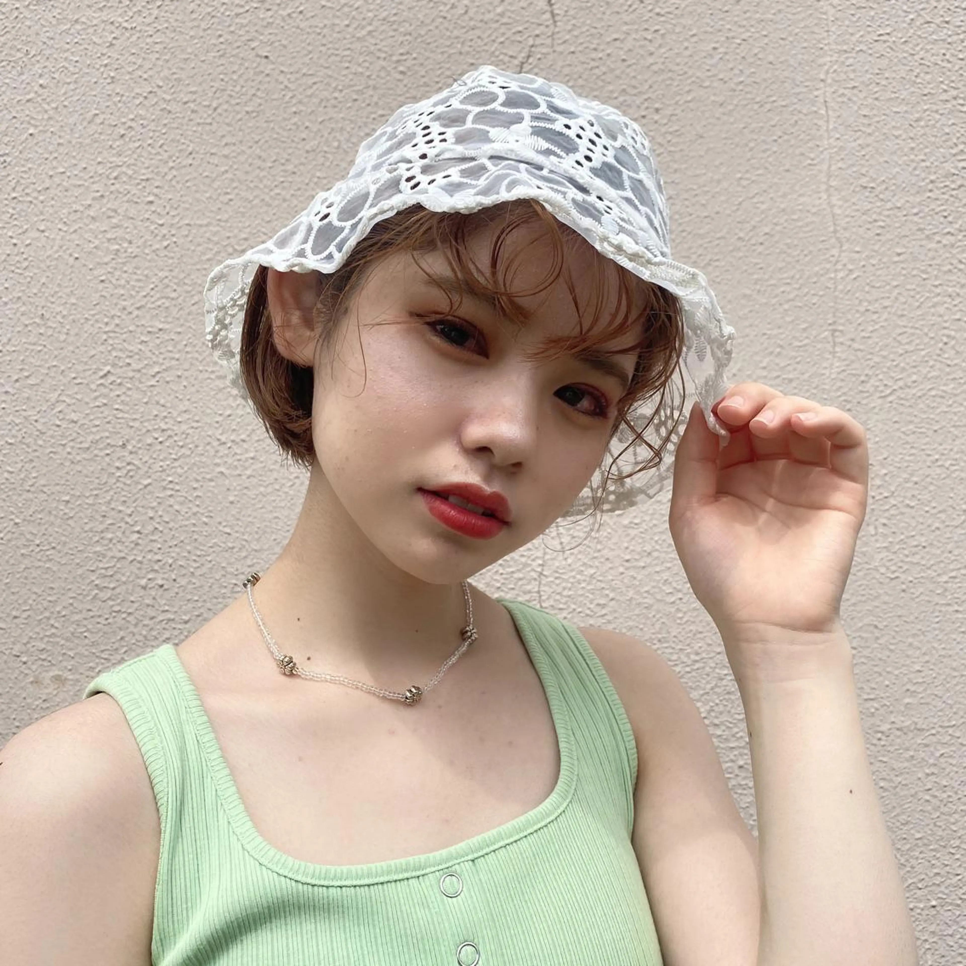 ショート カラー パーマ annuy🪐 HINAのヘアスタイル