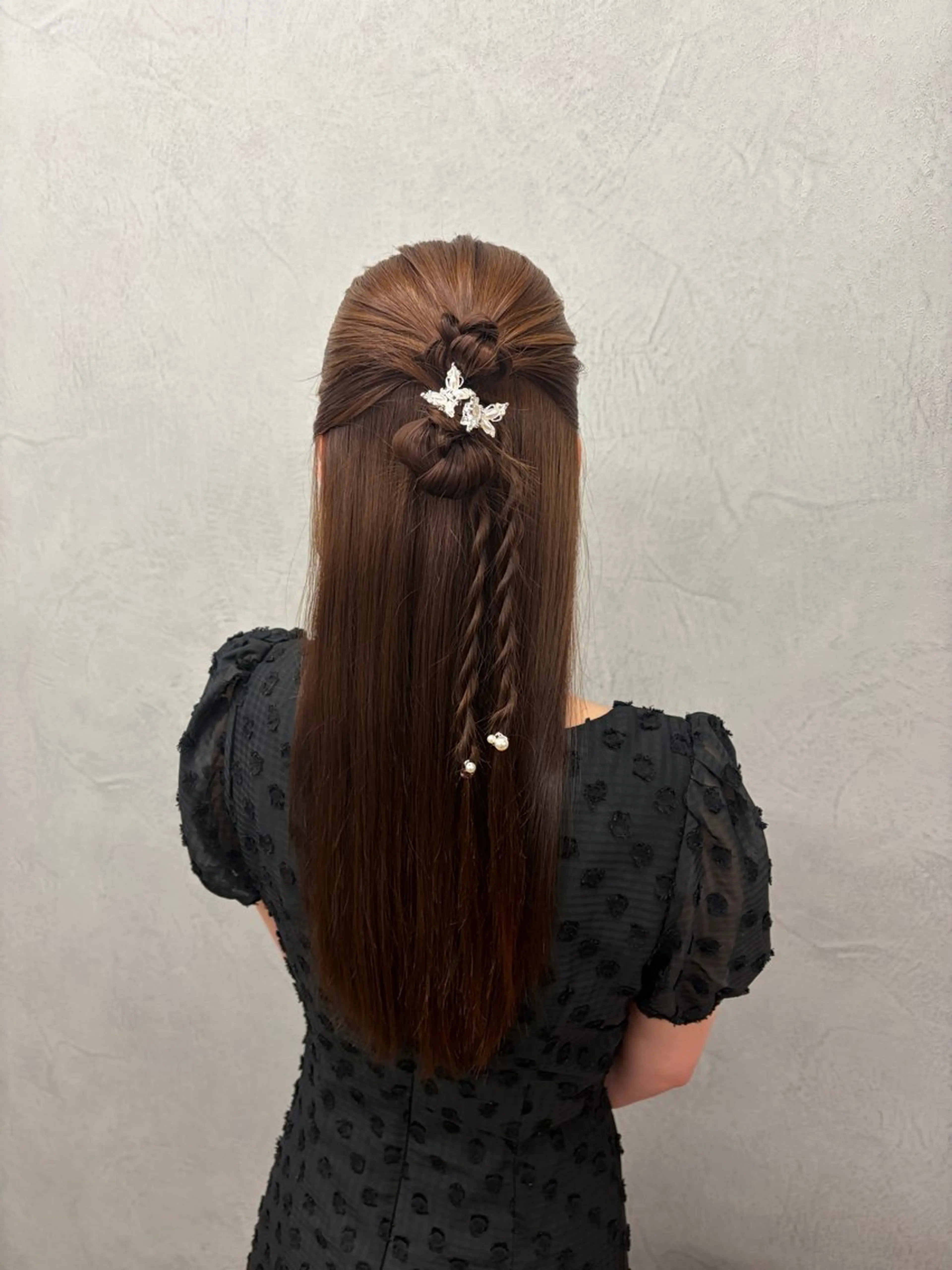 ヘアアレンジ ヘアセット 髪質改善×韓国風/小 顔レイヤー/早瀬櫻子のヘアスタイル