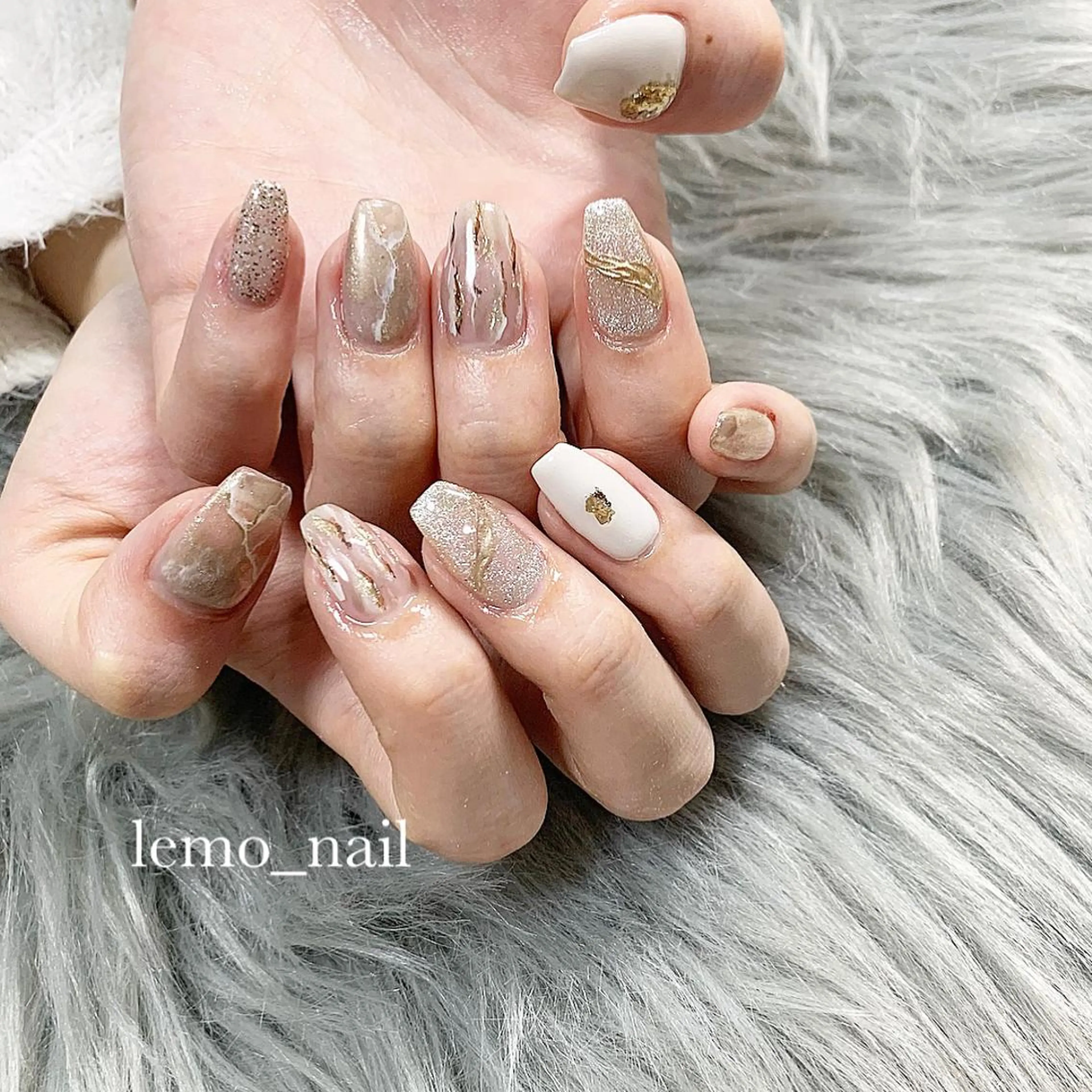 ネイル マグネットネイル lemo_nail 🍋のネイルデザイン