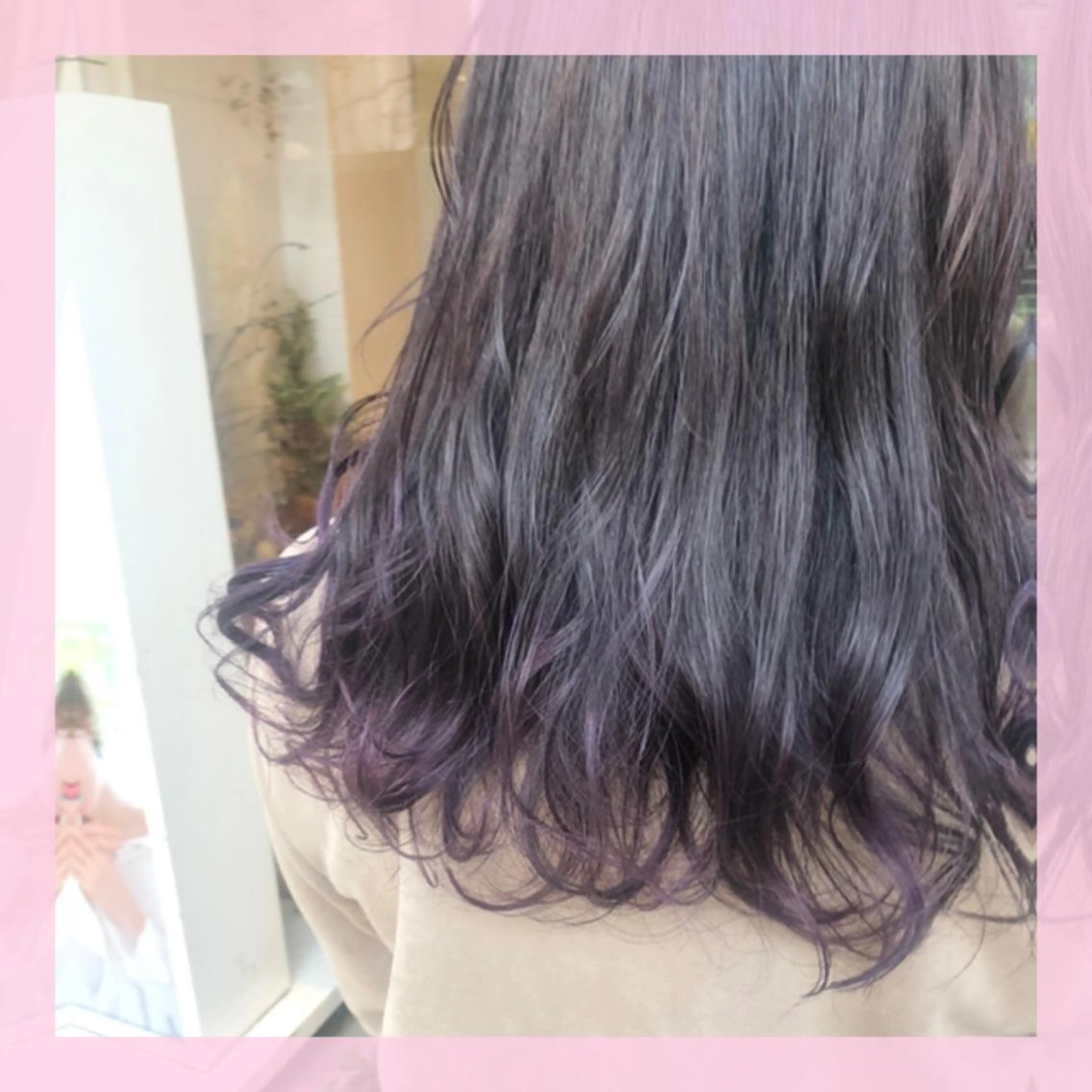 セミロング カラー ラベンダーカラー カット ヘアカラー 🍒前川 🍒のヘアスタイル