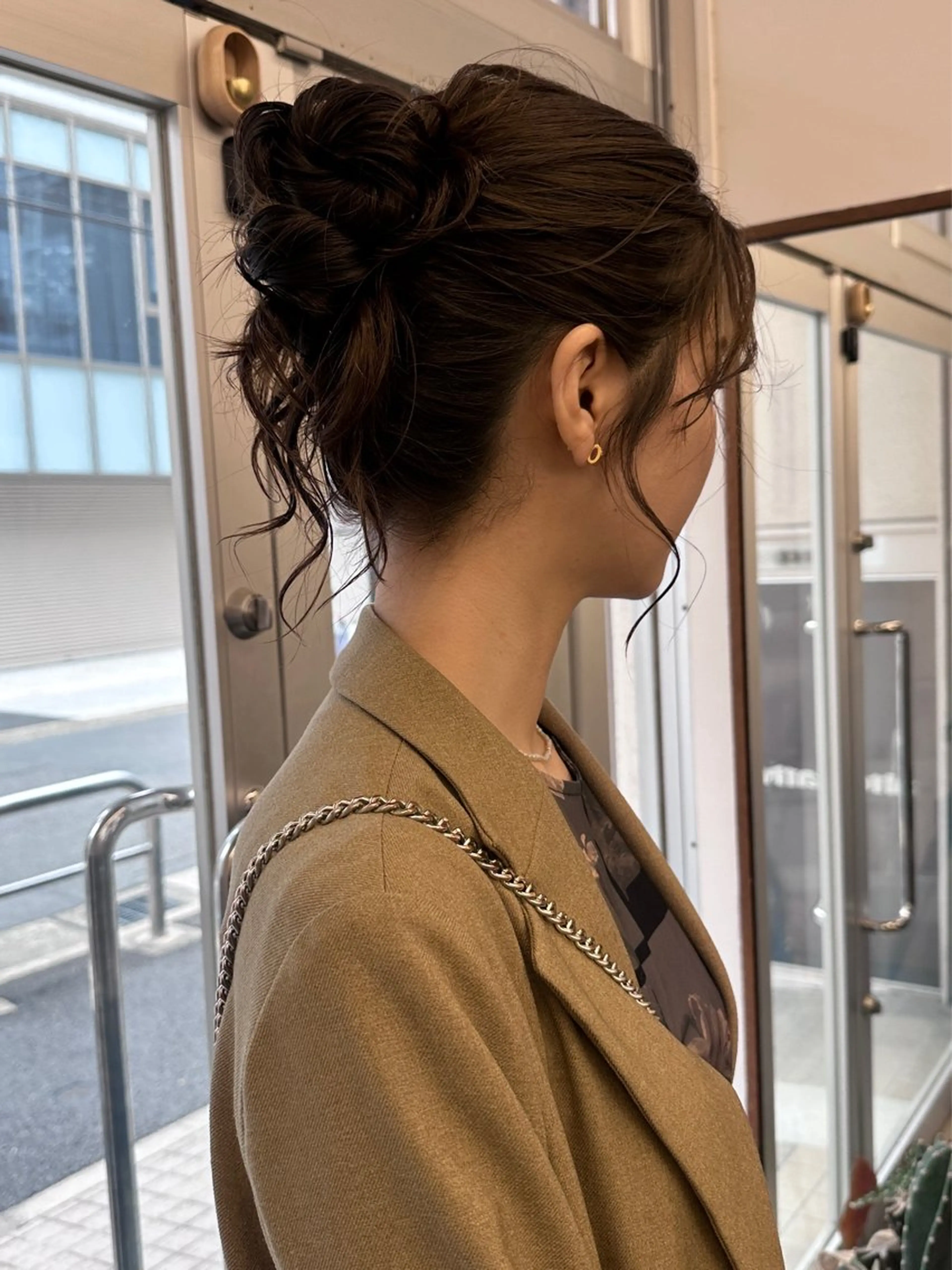 セミロング ヘアアレンジ ヘアセット 🐏nao /レイヤーカット🐏のヘアスタイル