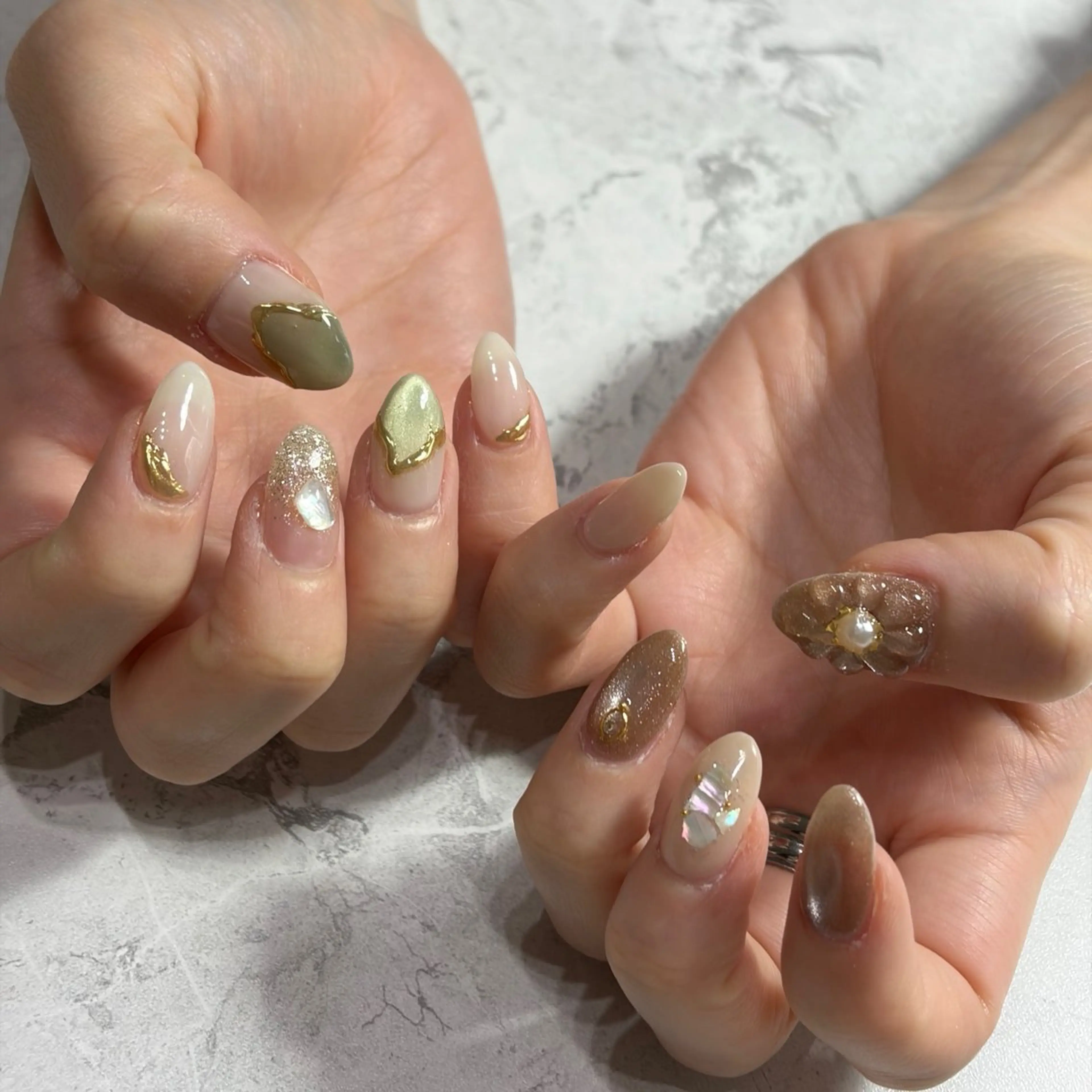 ネイル ハンドネイル Re line megumiのネイルデザイン