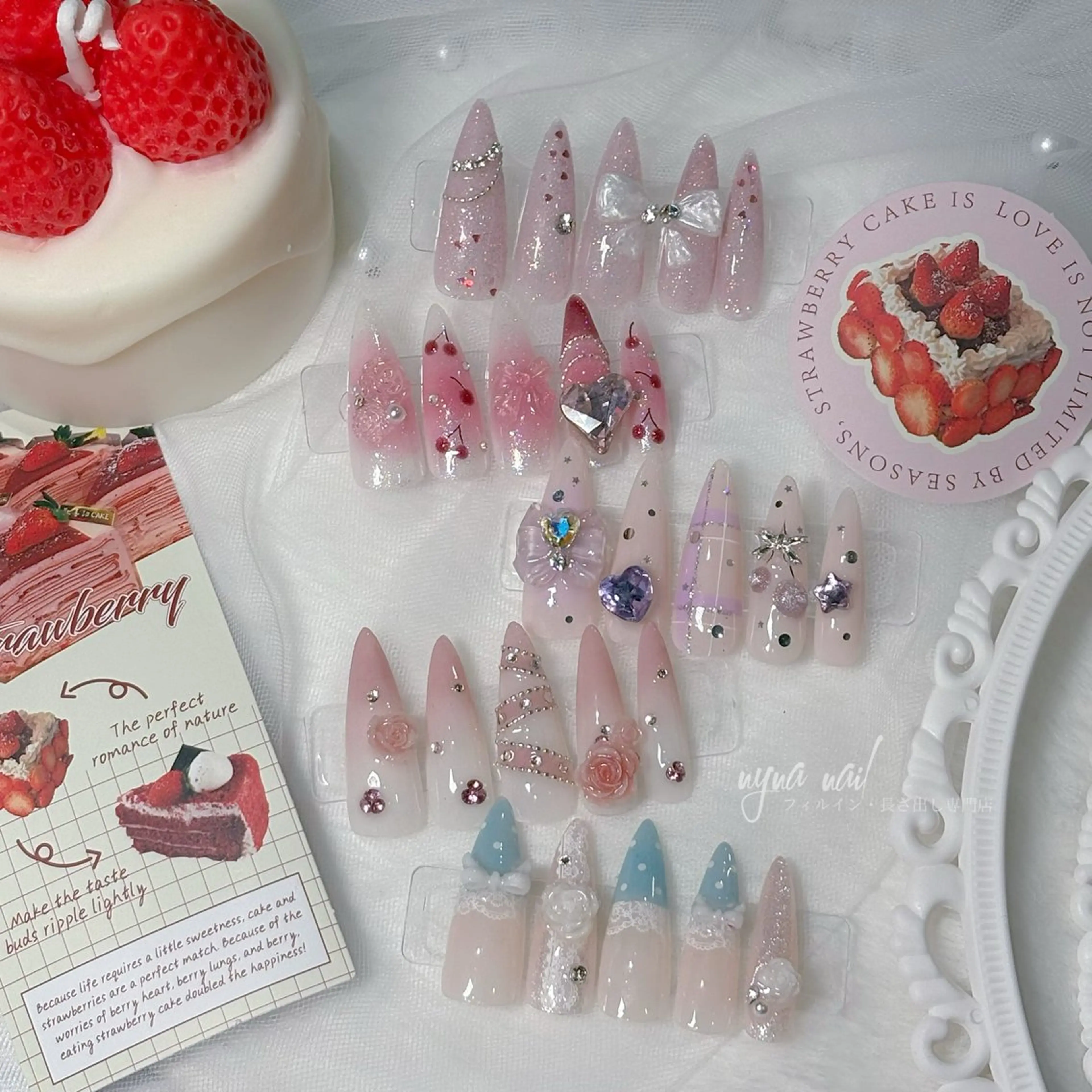 🎀チップ長さ出し🎀【スプリングデザイン🌸】nyna nail 150分定額designの写真