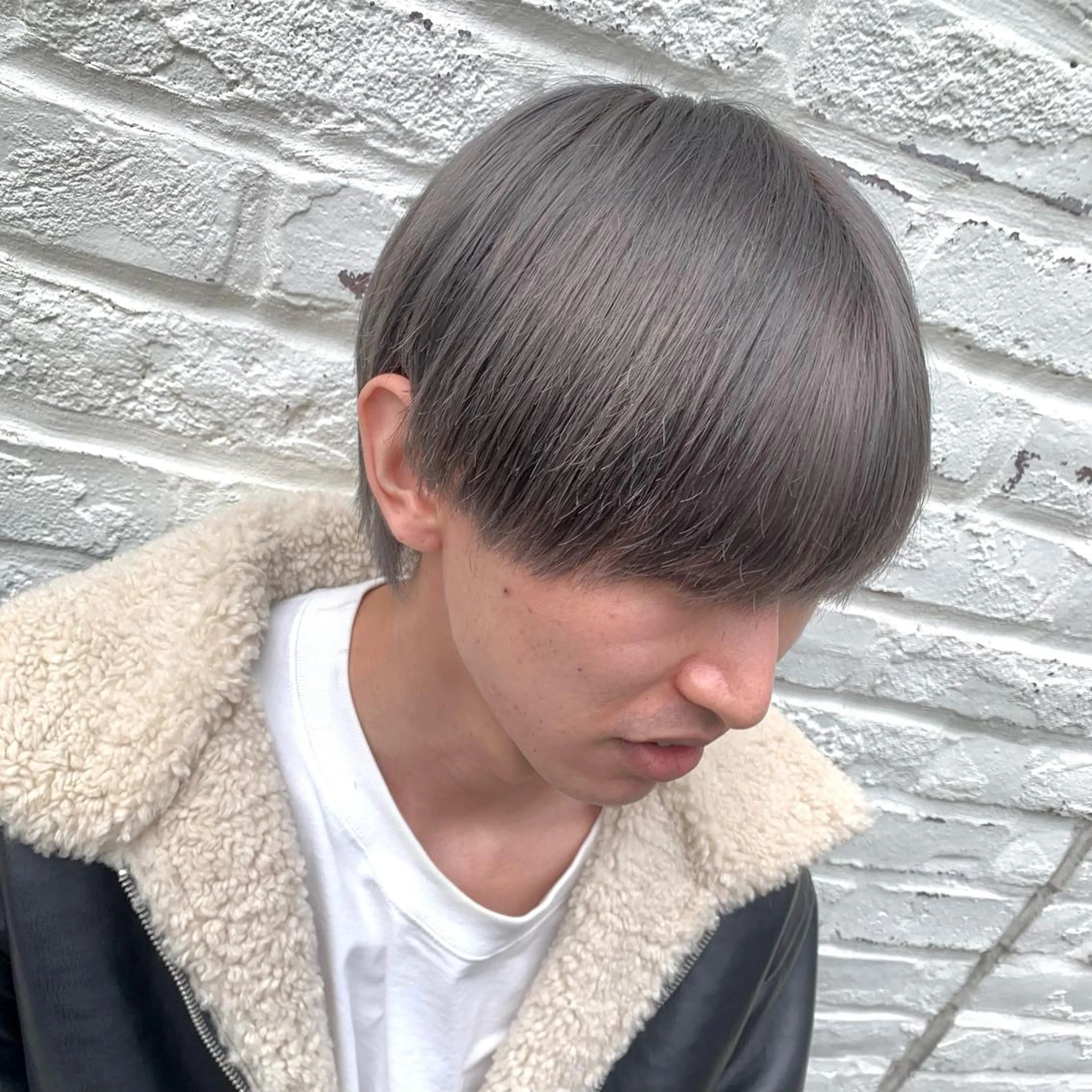 ショート カラー メンズ 透明感カラー カット ヘアカラー メンズ特化美容師/ 藤戸 椋のヘアスタイル