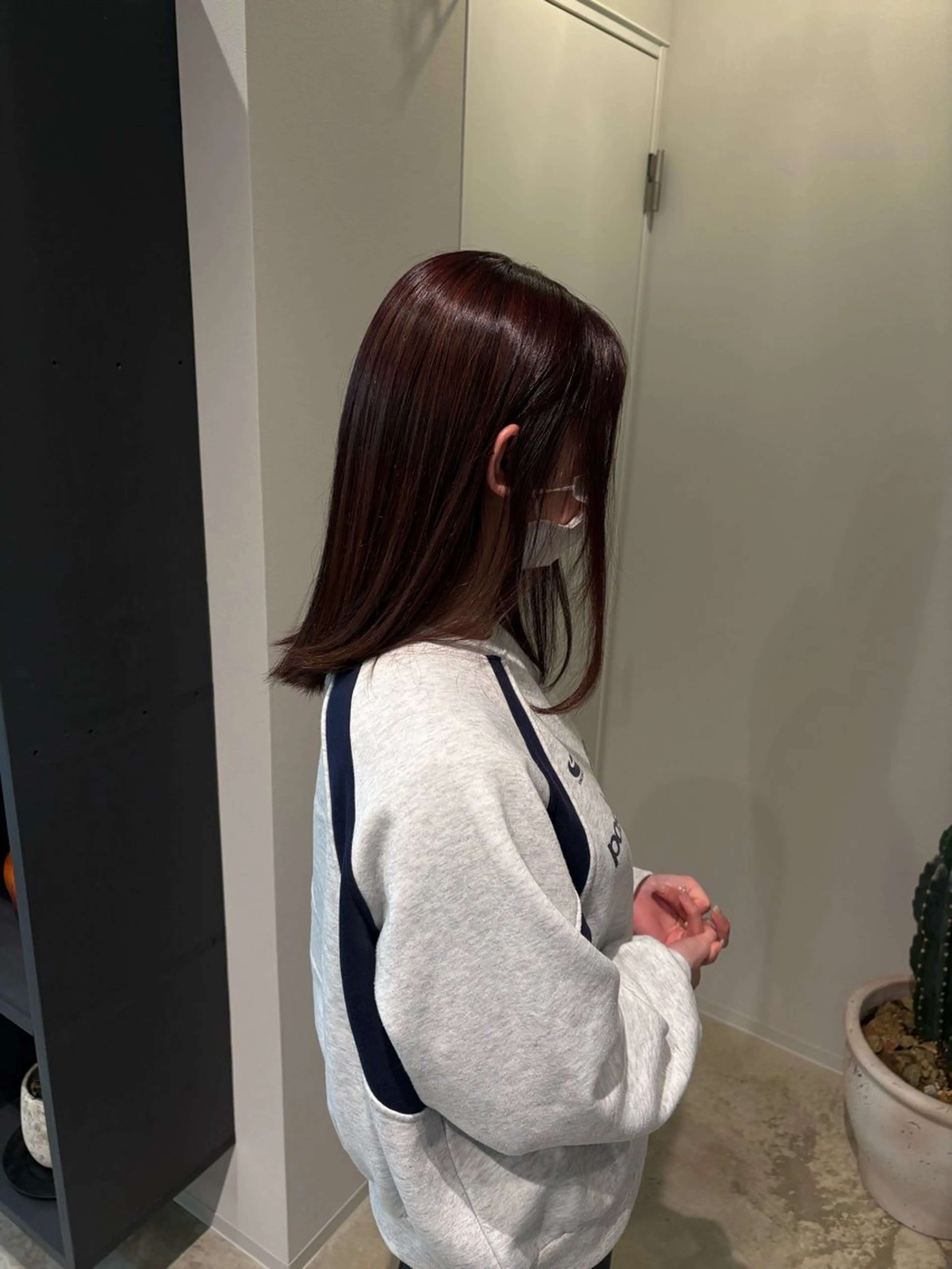 ミディアム カラー ブリーチ 宮島 華湖のヘアスタイル
