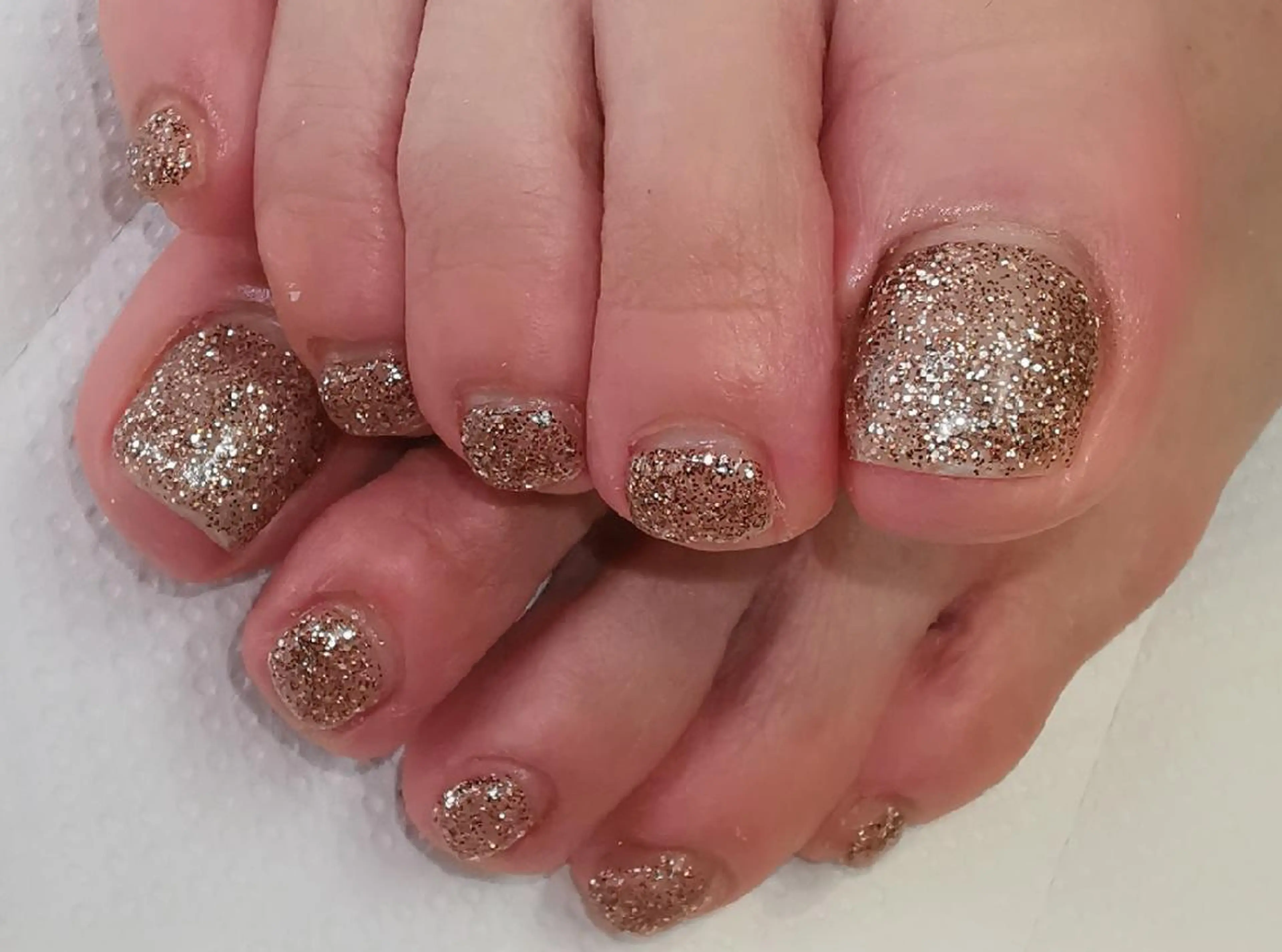 ネイル ラメ(グリッター) フットネイル reve あやののネイルデザイン