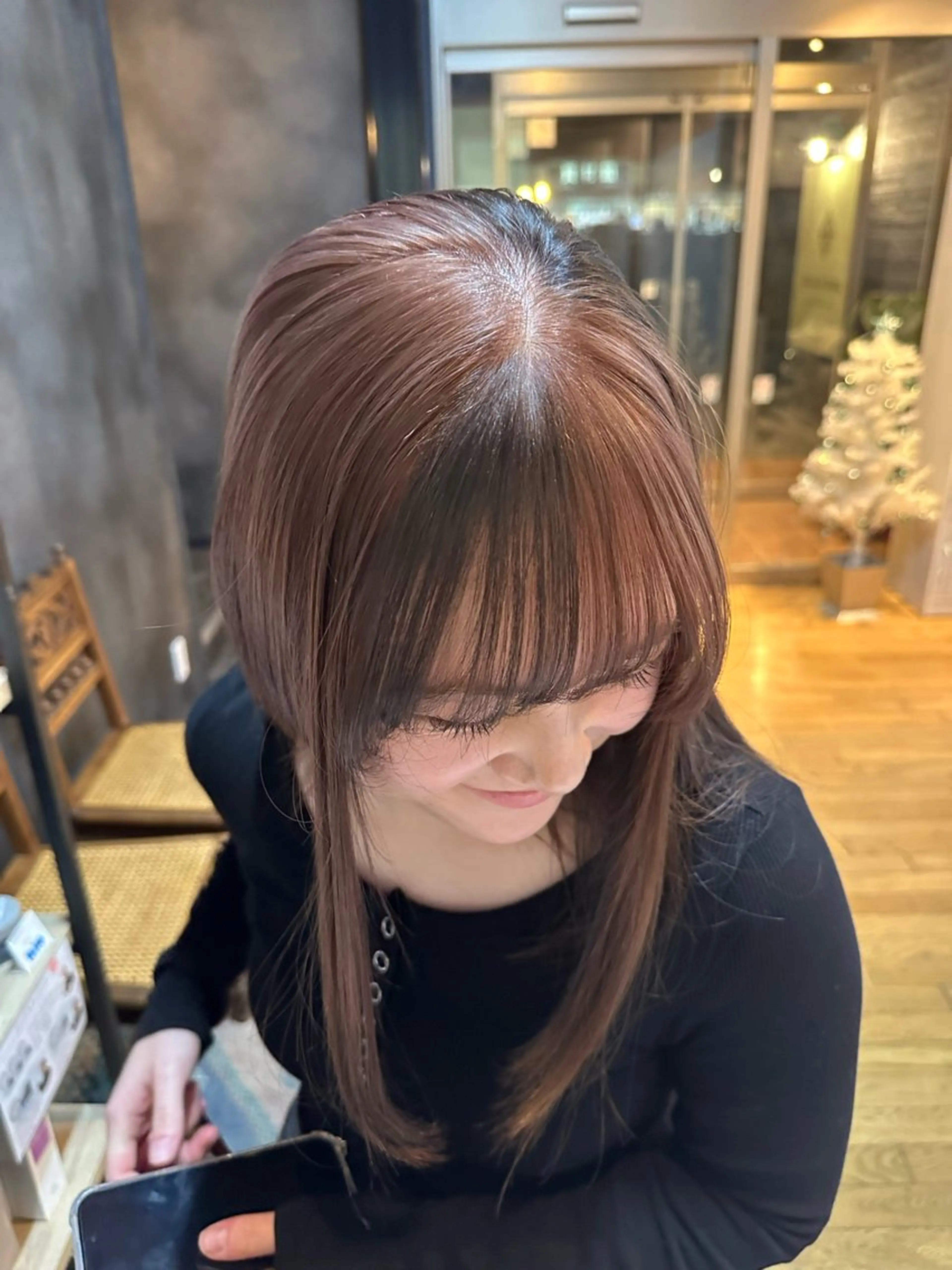 ロング ヘアカラー 坂庭 美夢のヘアスタイル