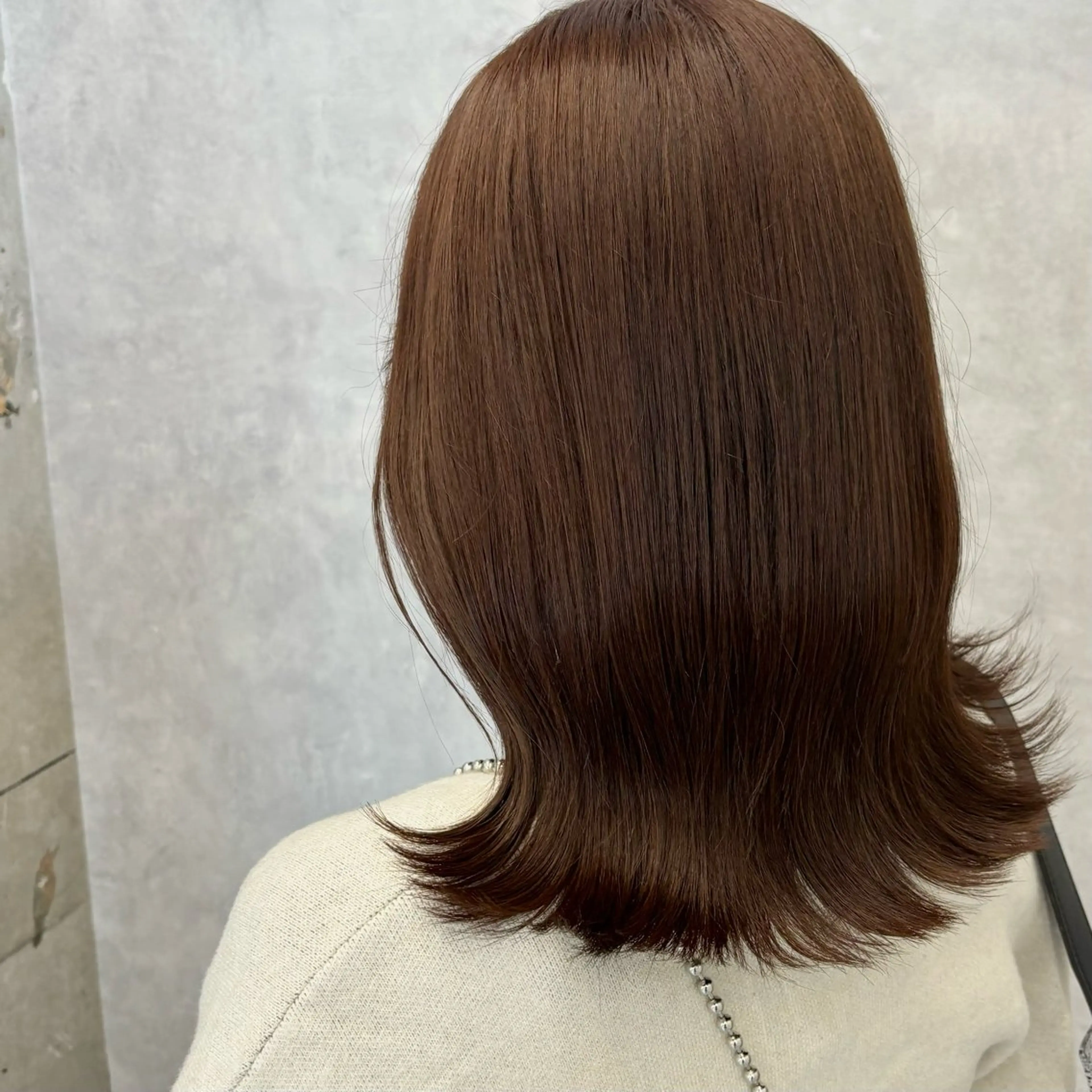 ミディアム カラー カット ヘアカラー NUMBER_ ユイナのヘアスタイル