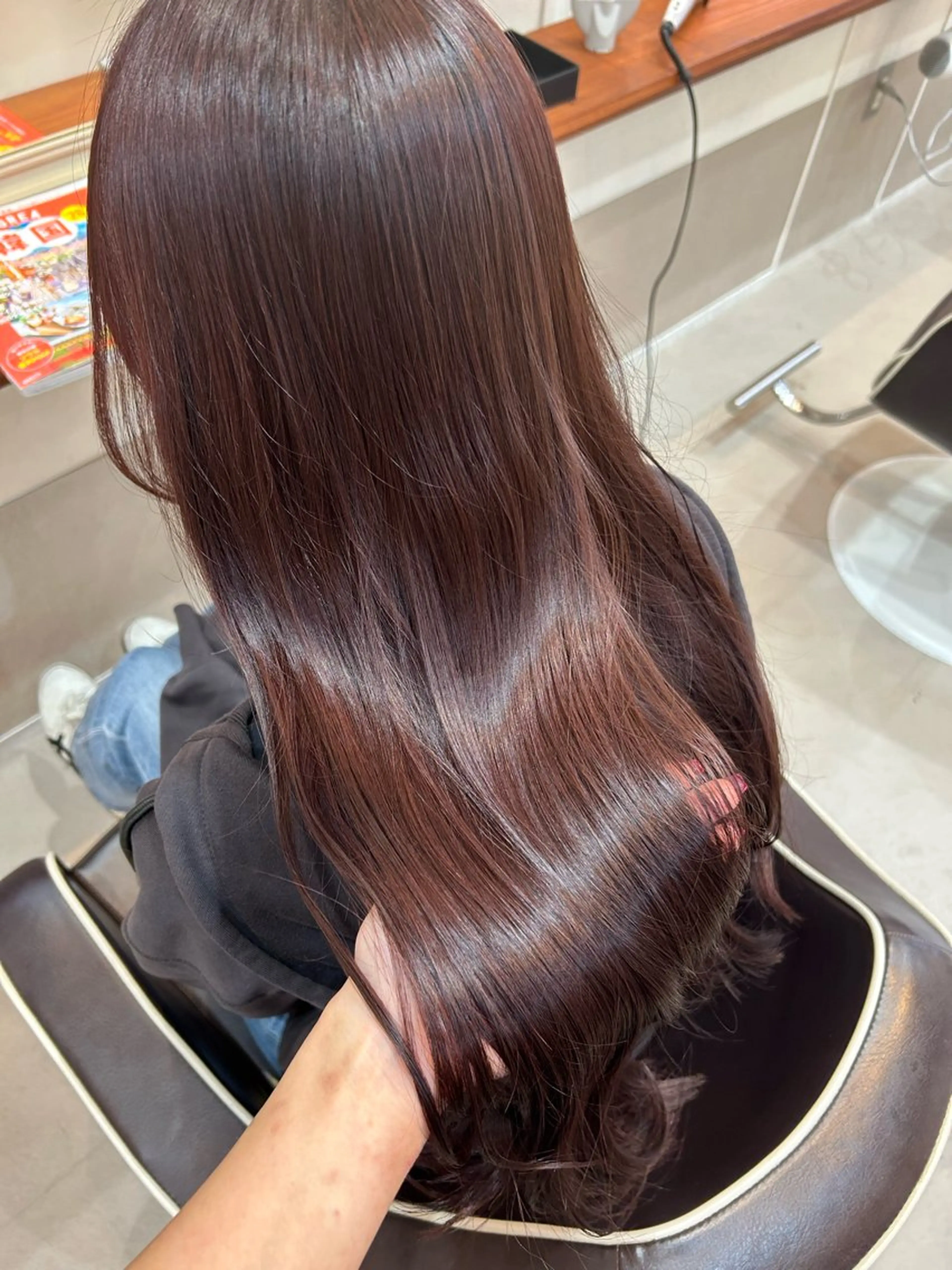 ロング カラー カット ヘアカラー トリートメント CIEL大名店 Aujua認定サロン【シエル】所属・お顔周り/オリーブ/ Wカラー/mei大名のヘアスタイル