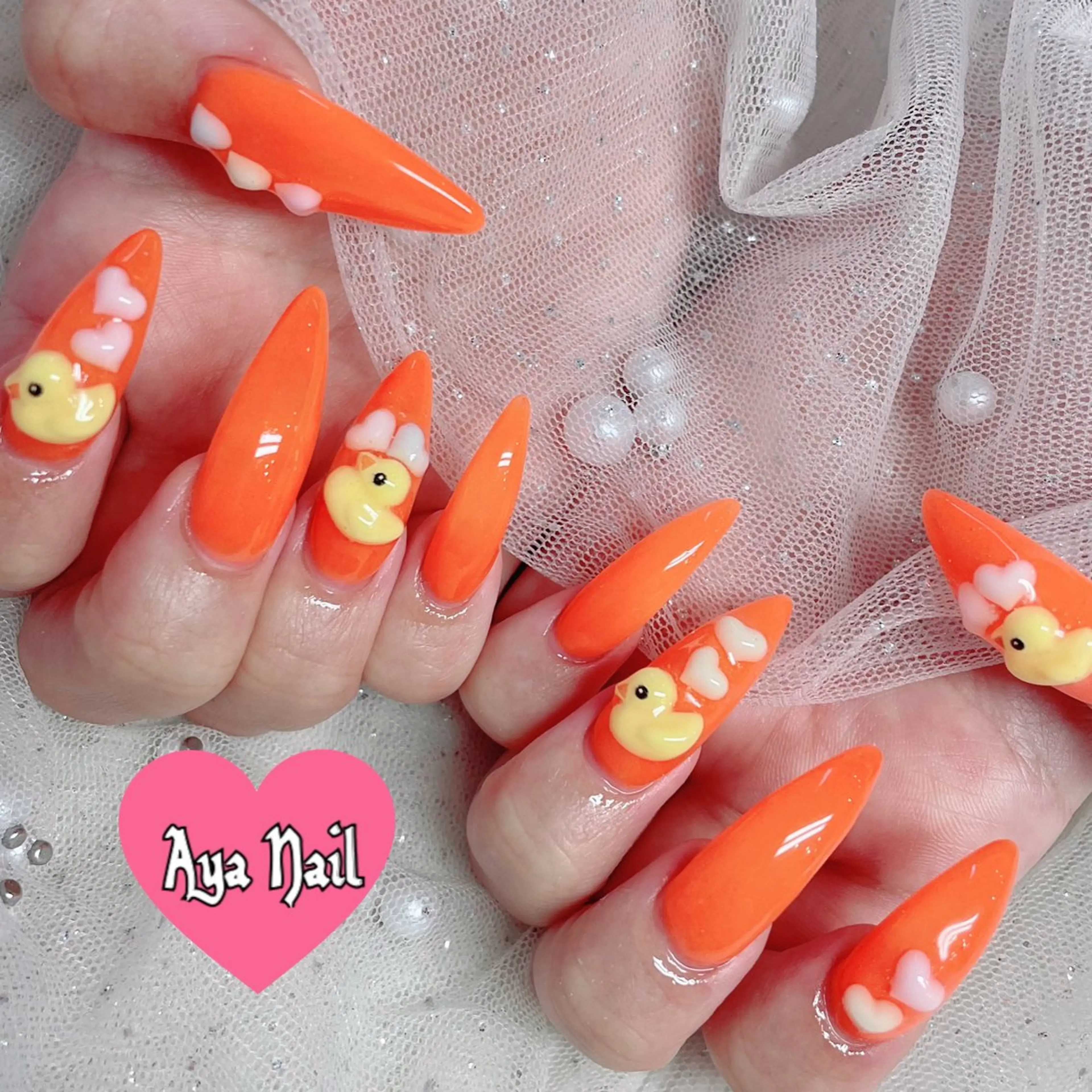 ロング Aya Nailのネイルデザイン