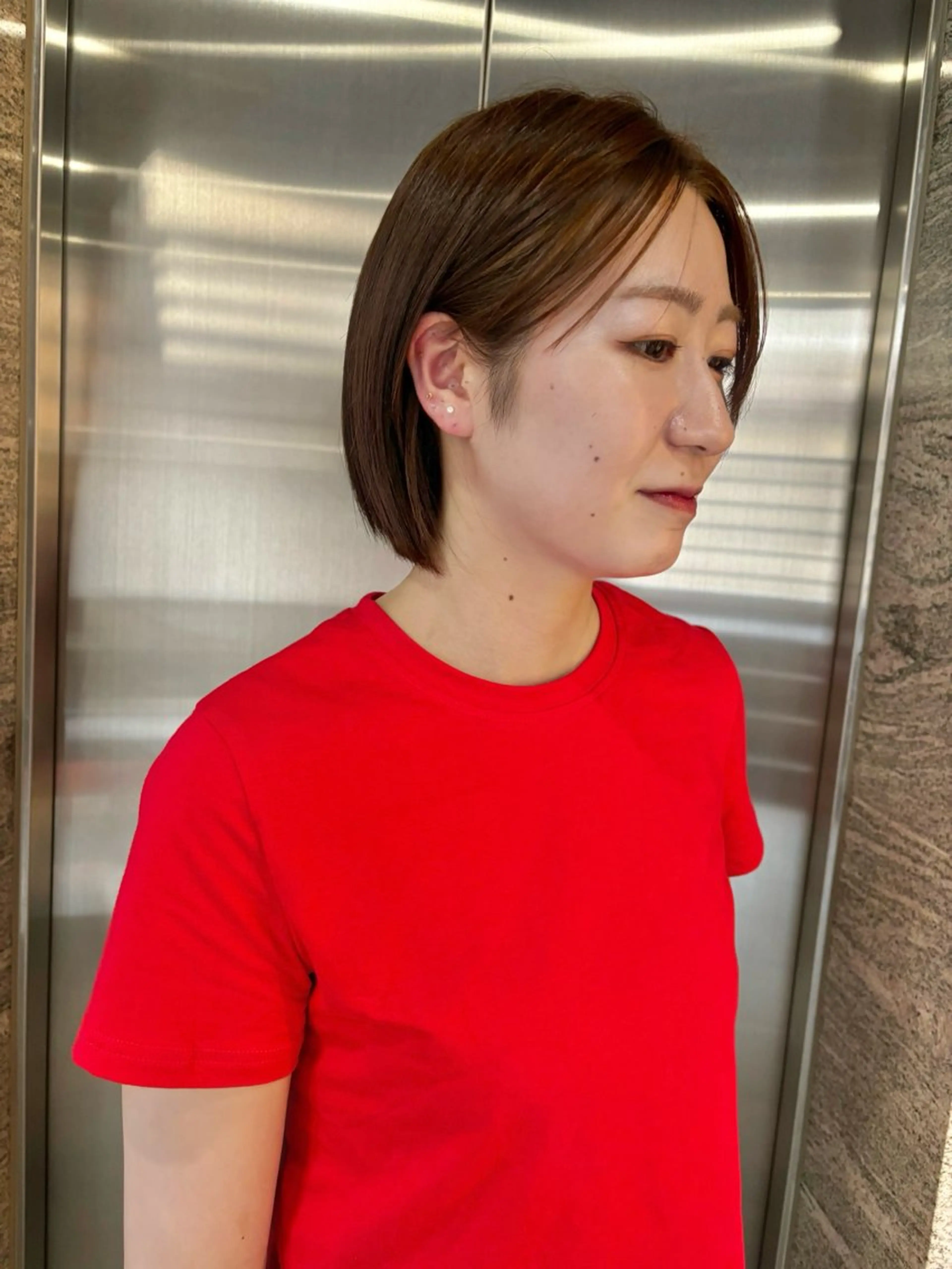 ショート カラー ヘアカラー satsuki 暖色・ブラウンカラーのヘアスタイル