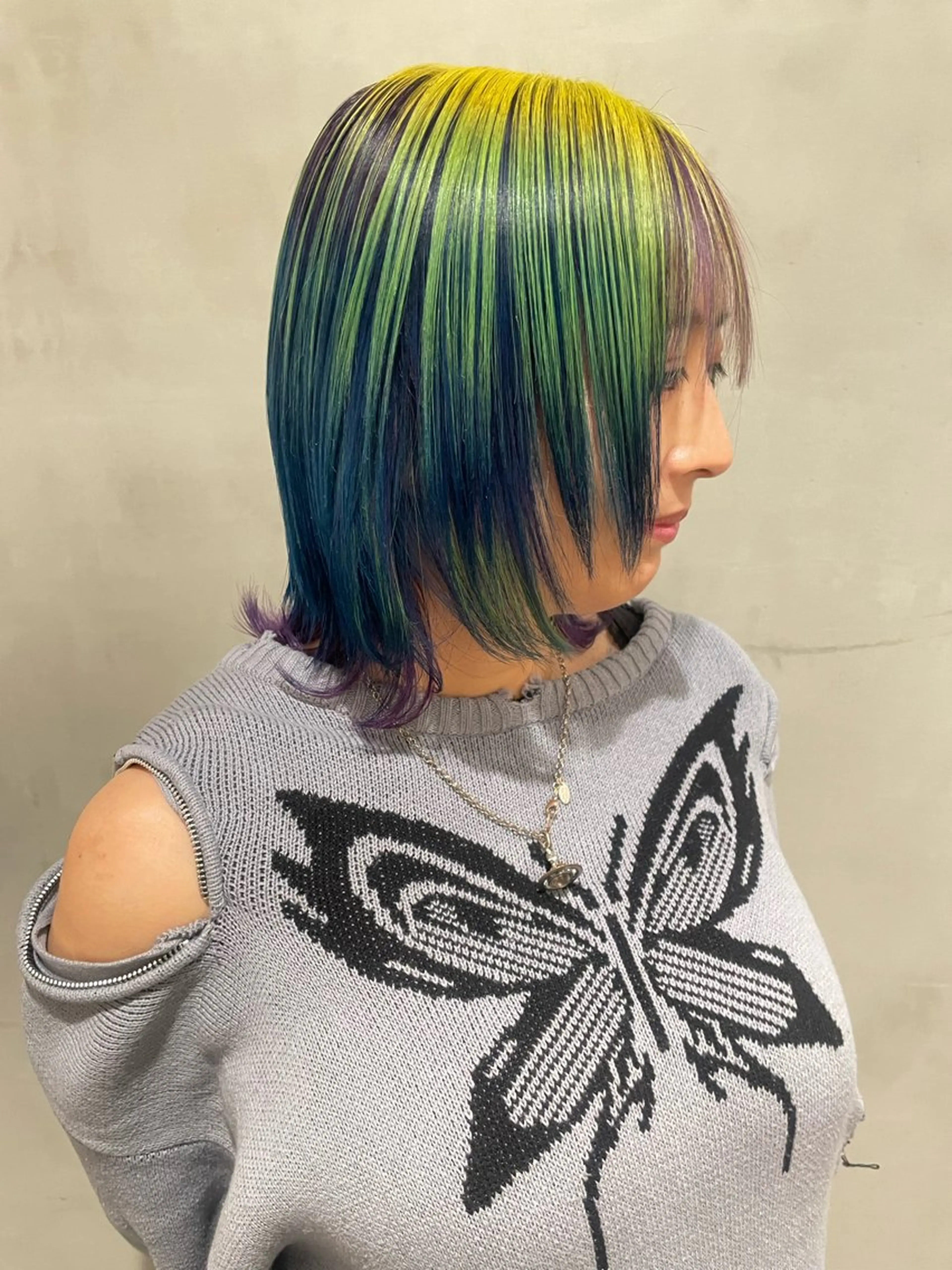 ミディアム カラー デザインカラー L&Co. BY LUCKHAIR所属・ブリーチ✧︎デザイン ゆうのヘアスタイル