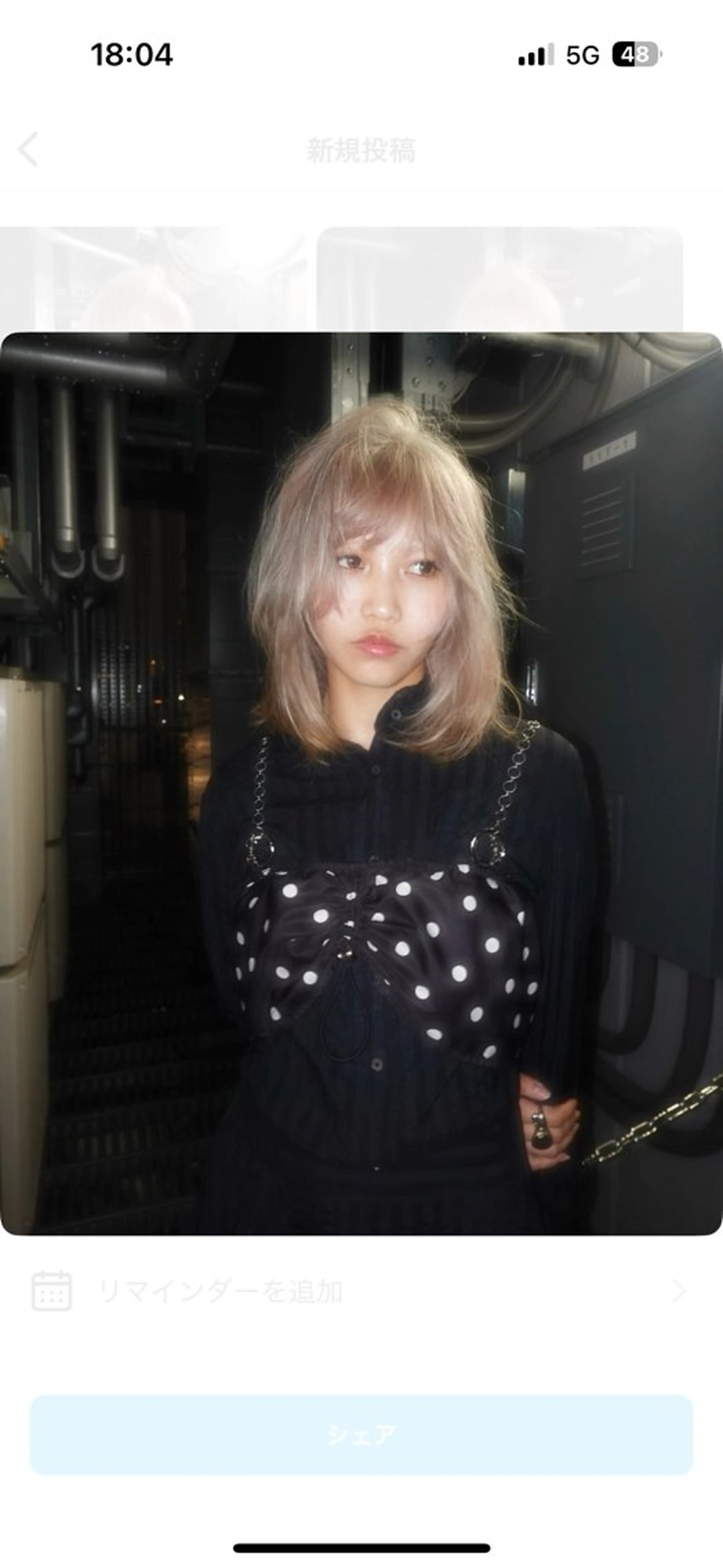 ミディアム カラー 小顔カット ﾌﾞﾚｲｽﾞ˚✧₊⁎ ﾚｲﾔｰToriのヘアスタイル