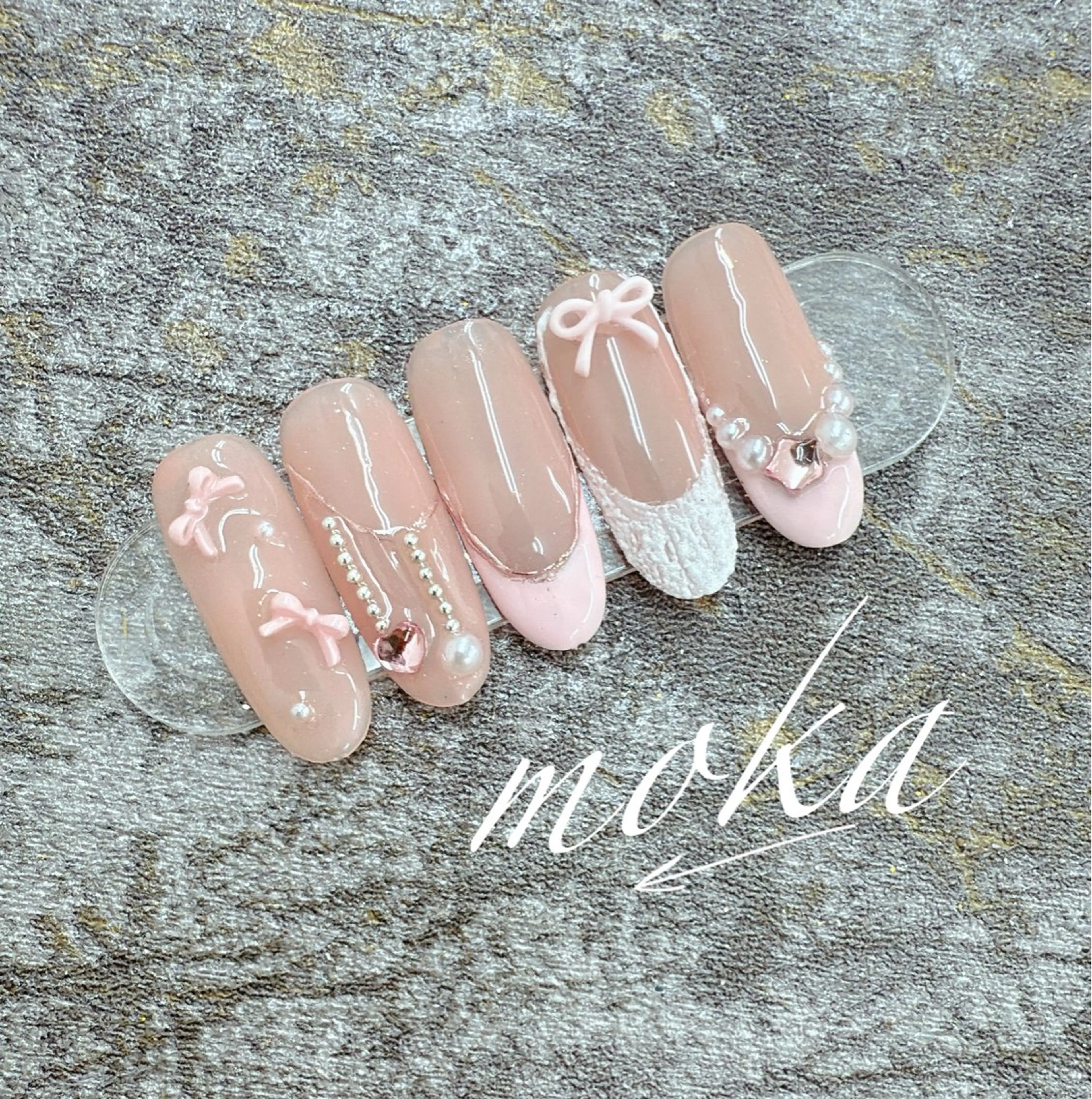 ネイル ハンドネイル ハンドケア 胡蝶蘭レディースサロ ンNailMOKAのネイルデザイン