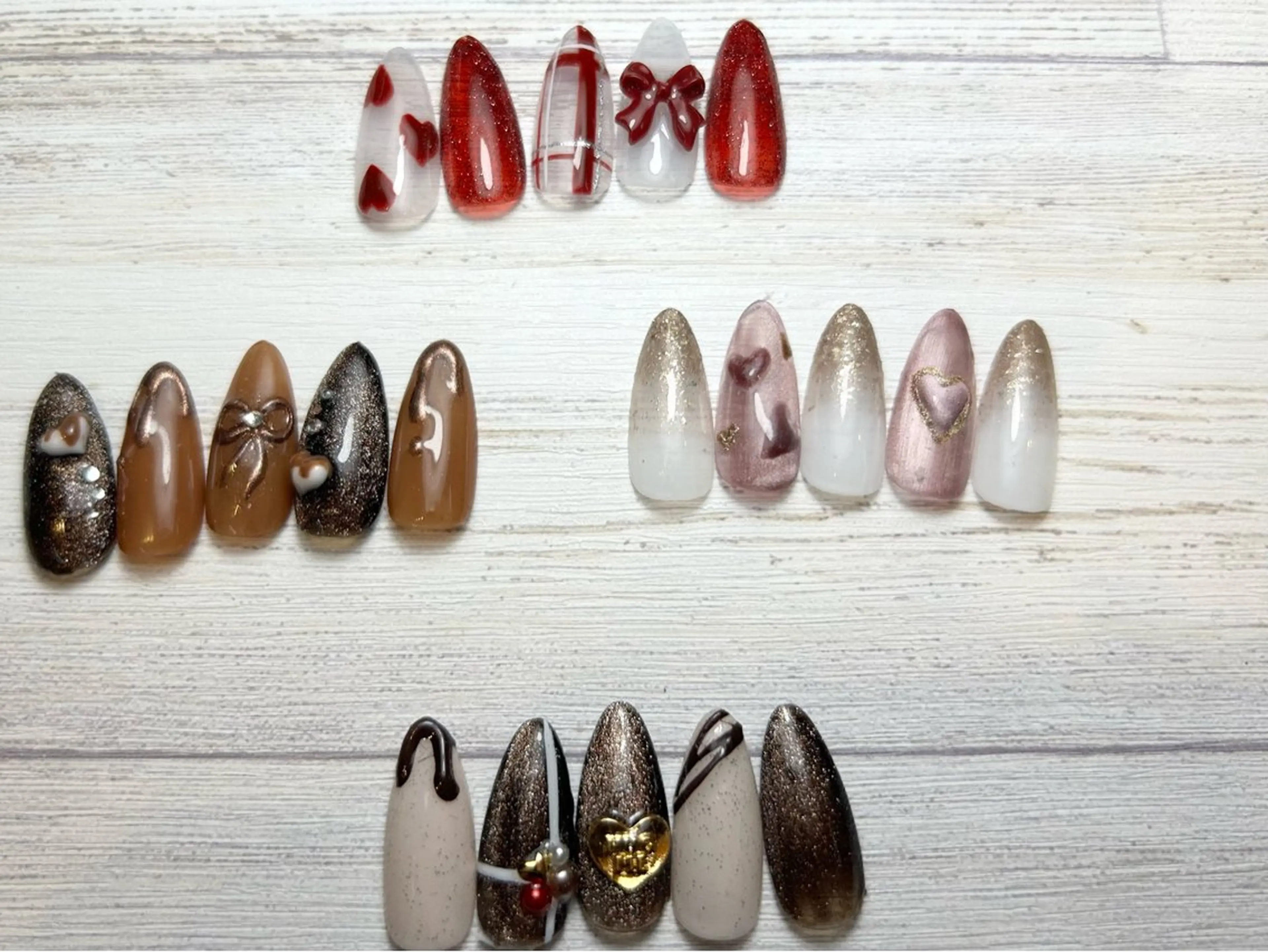 ネイル バレンタイン 東十条muumii ネイルまつ毛のネイルデザイン