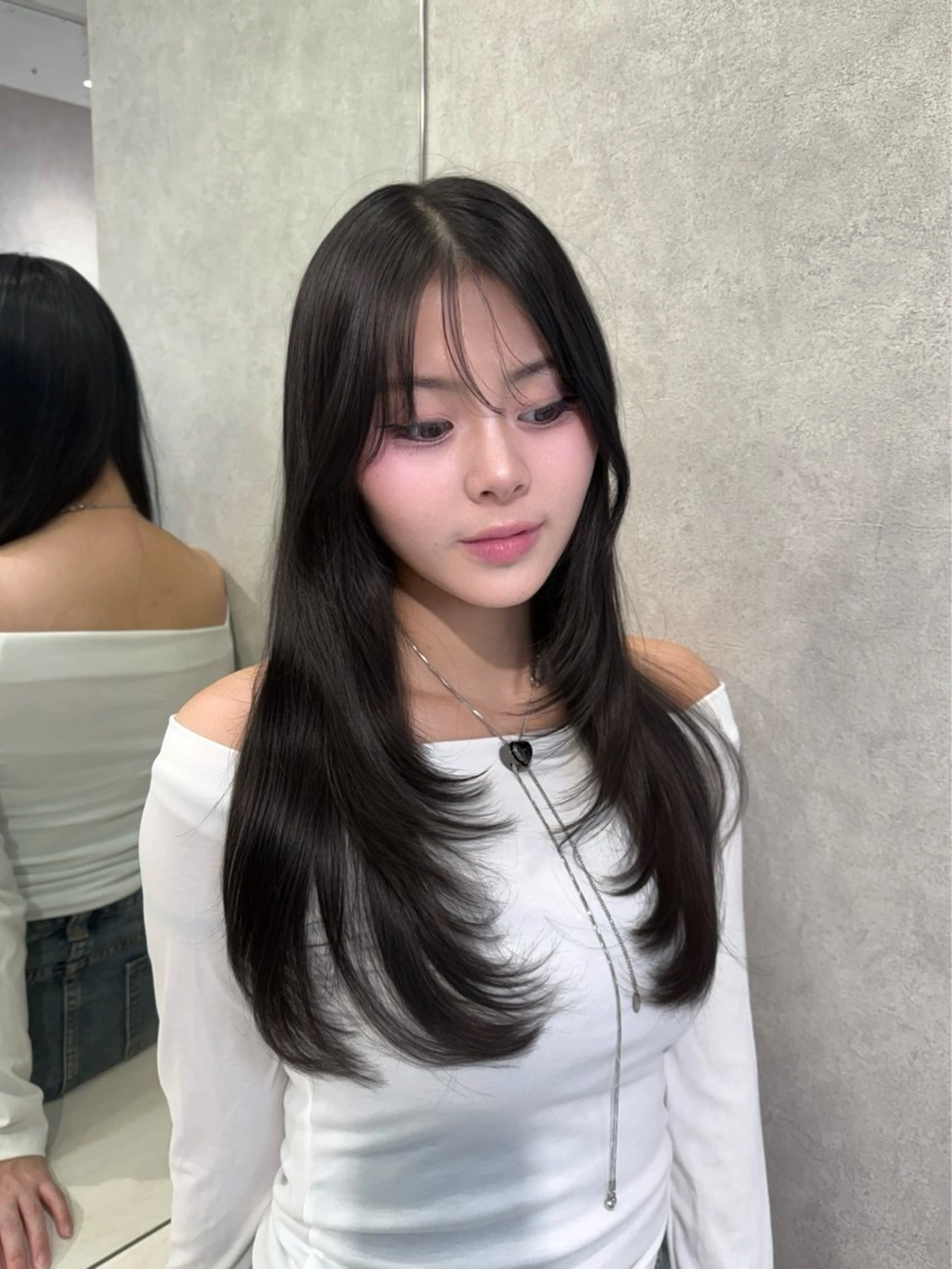 ロング カラー レイヤーカット カット トリートメント ハッシュカット/ 艶カラー/RIN🩶のヘアスタイル