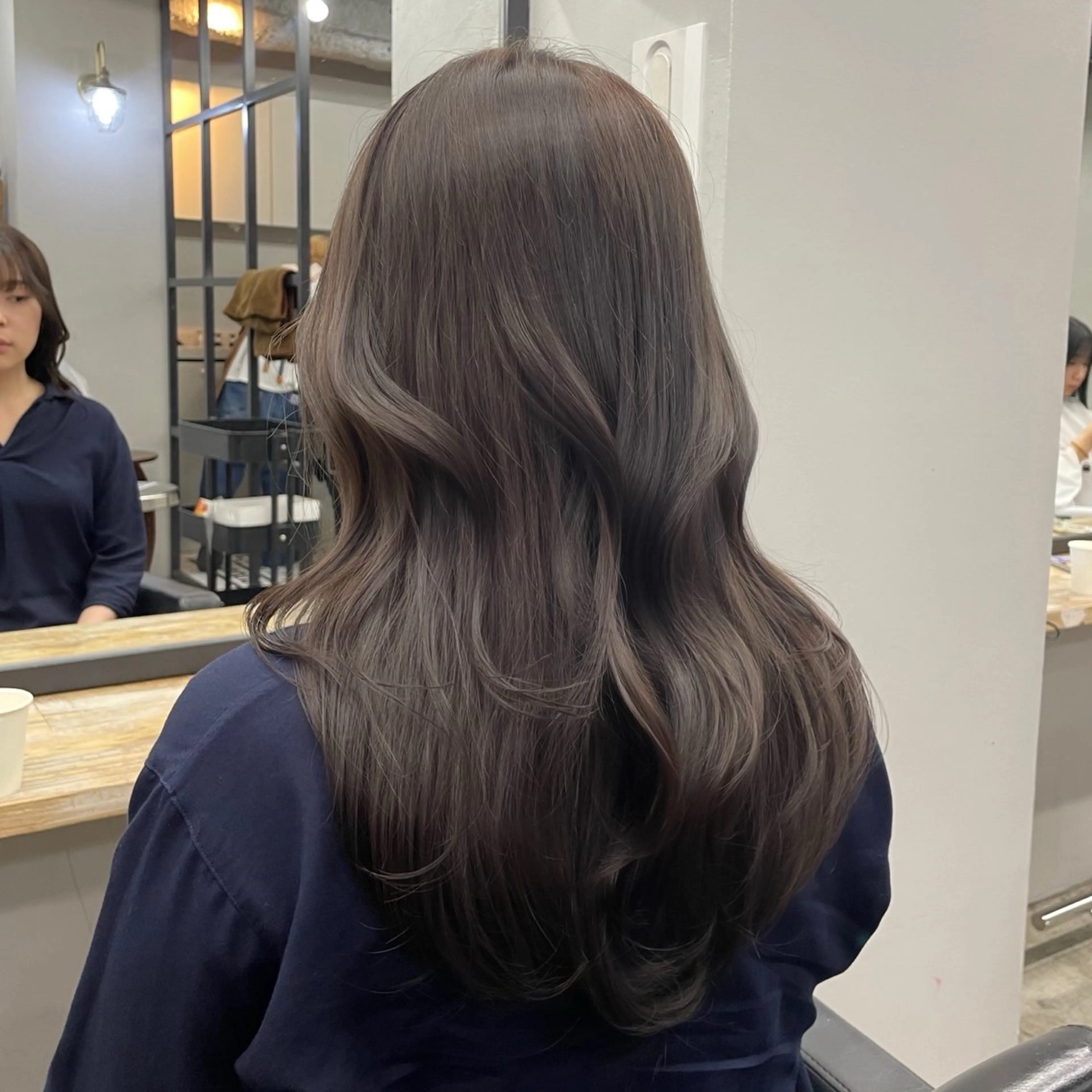 ロング カラー ヘアカラー 新宿/韓国ヘア/ 髪質改善ストレートのヘアスタイル