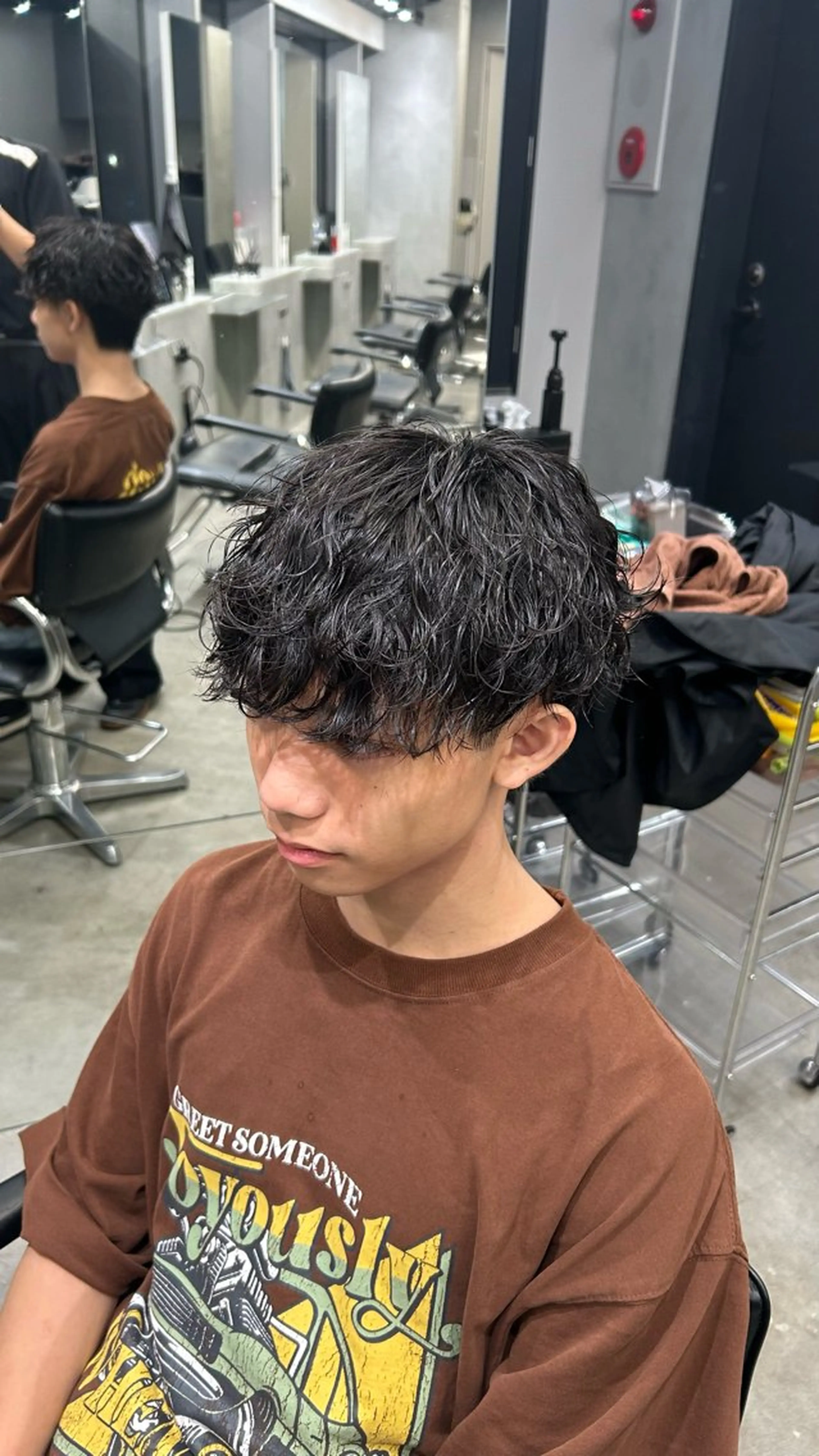 パーマ メンズ 藤平海音/fifth PARKのヘアスタイル