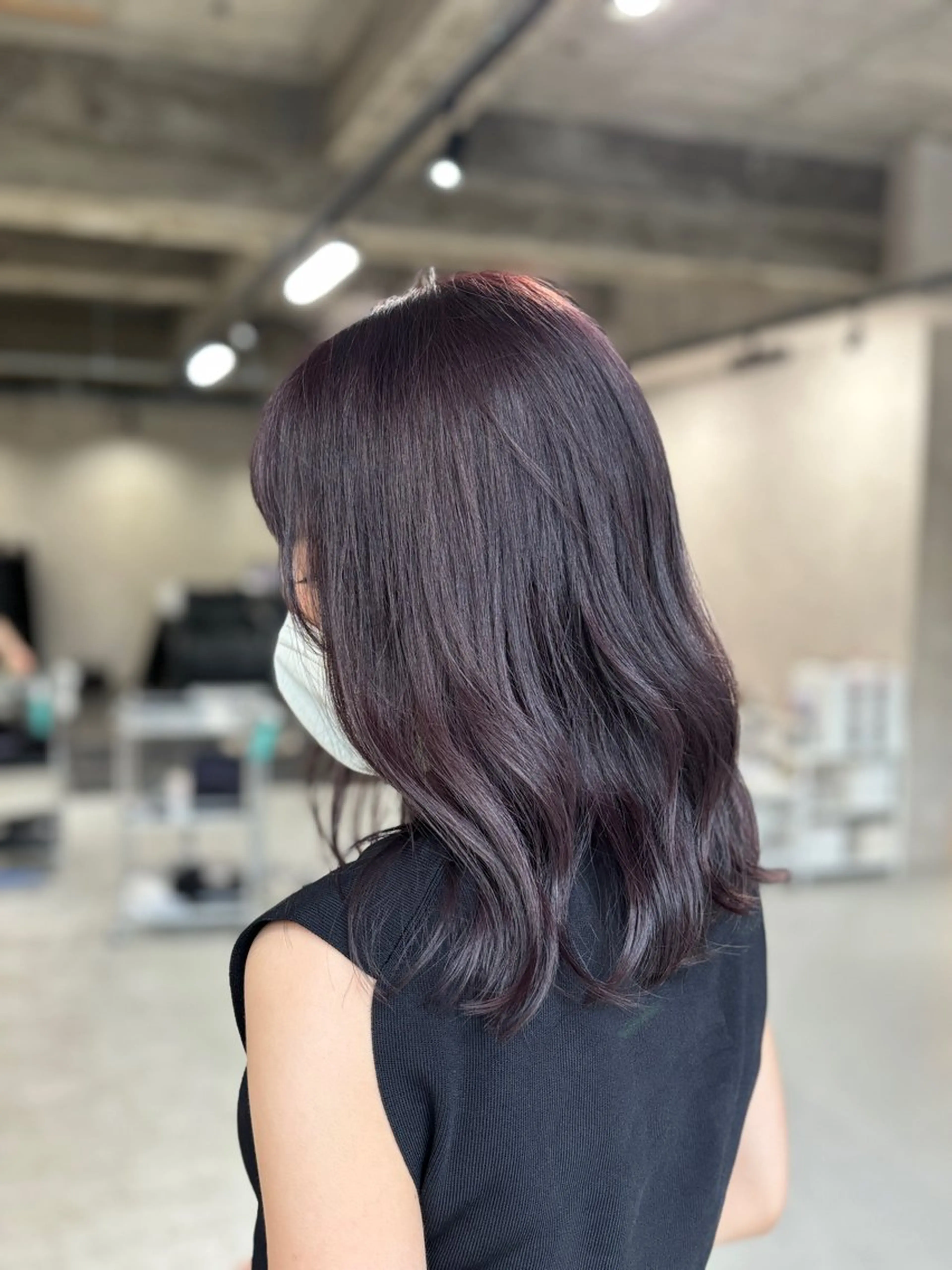 ミディアム カラー NEER 新潟【ネアー】所属・長崎 紗南のヘアスタイル