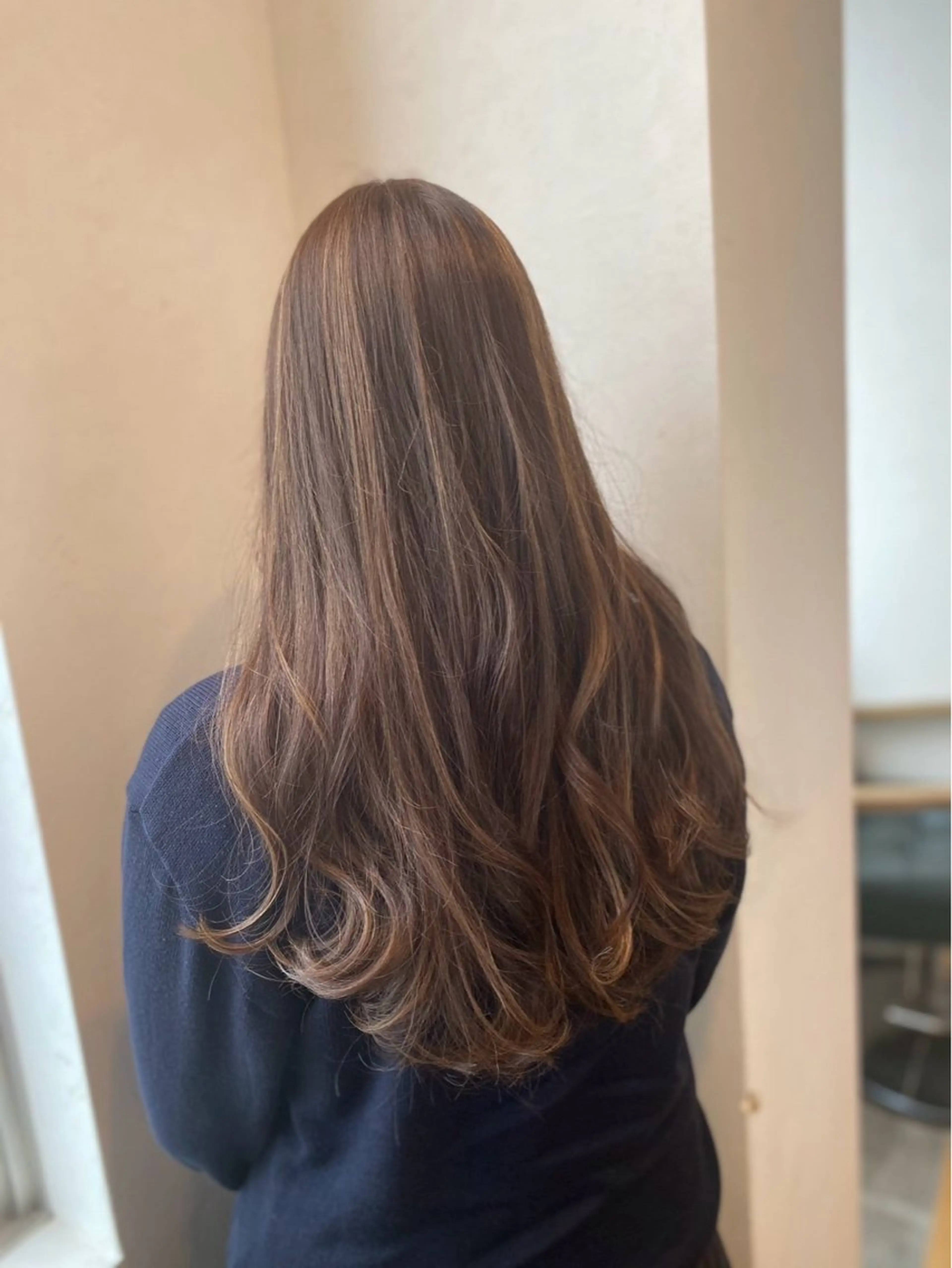 ロング カラー ブラウンカラー Cecil hair 福岡天神店所属・Cecil hair 西川　翔馬のヘアスタイル