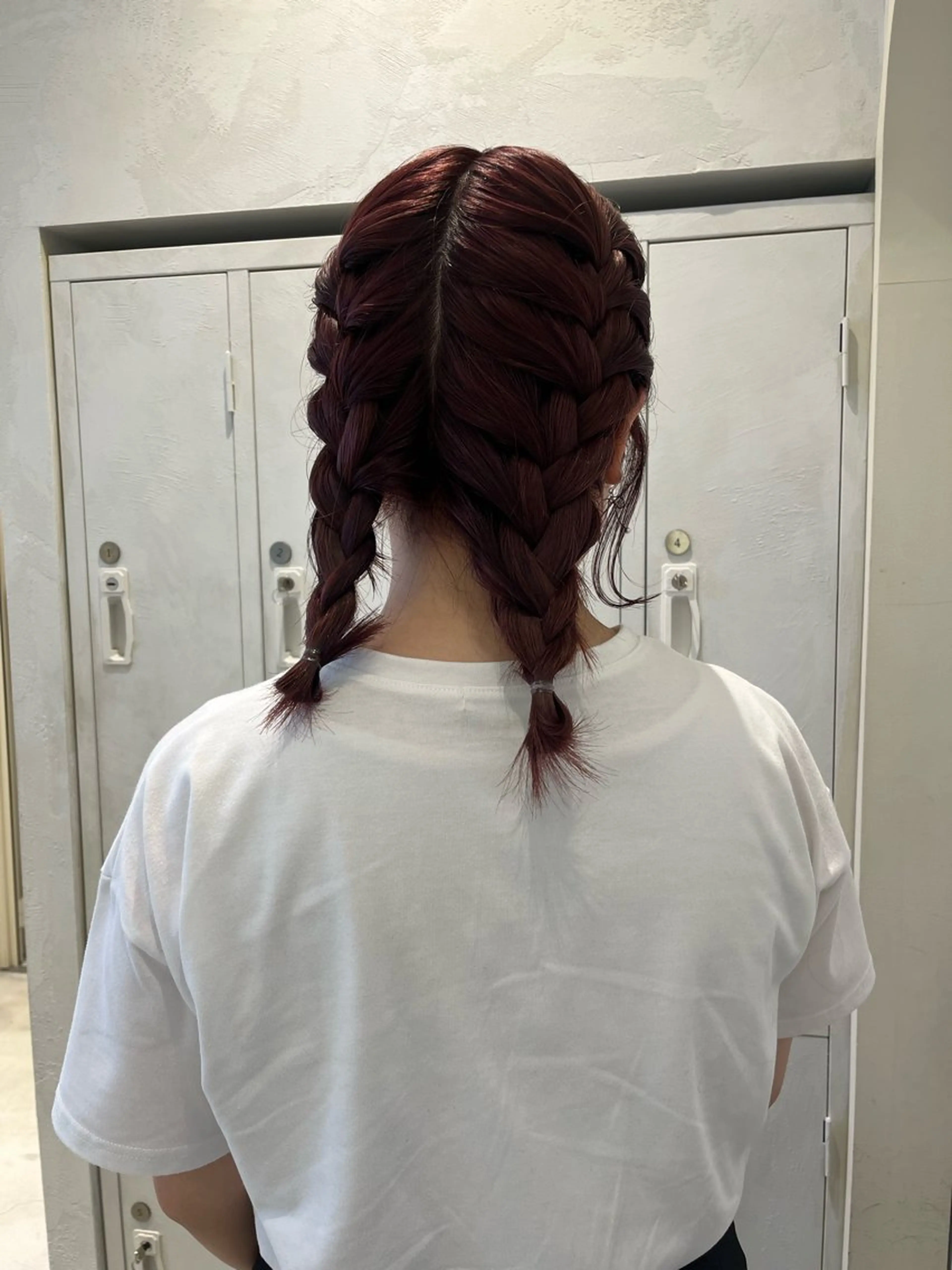 ミディアム カラー ヘアアレンジ ブリーチ ピンクカラー 姫路/飾磨 reika 🌛のヘアスタイル