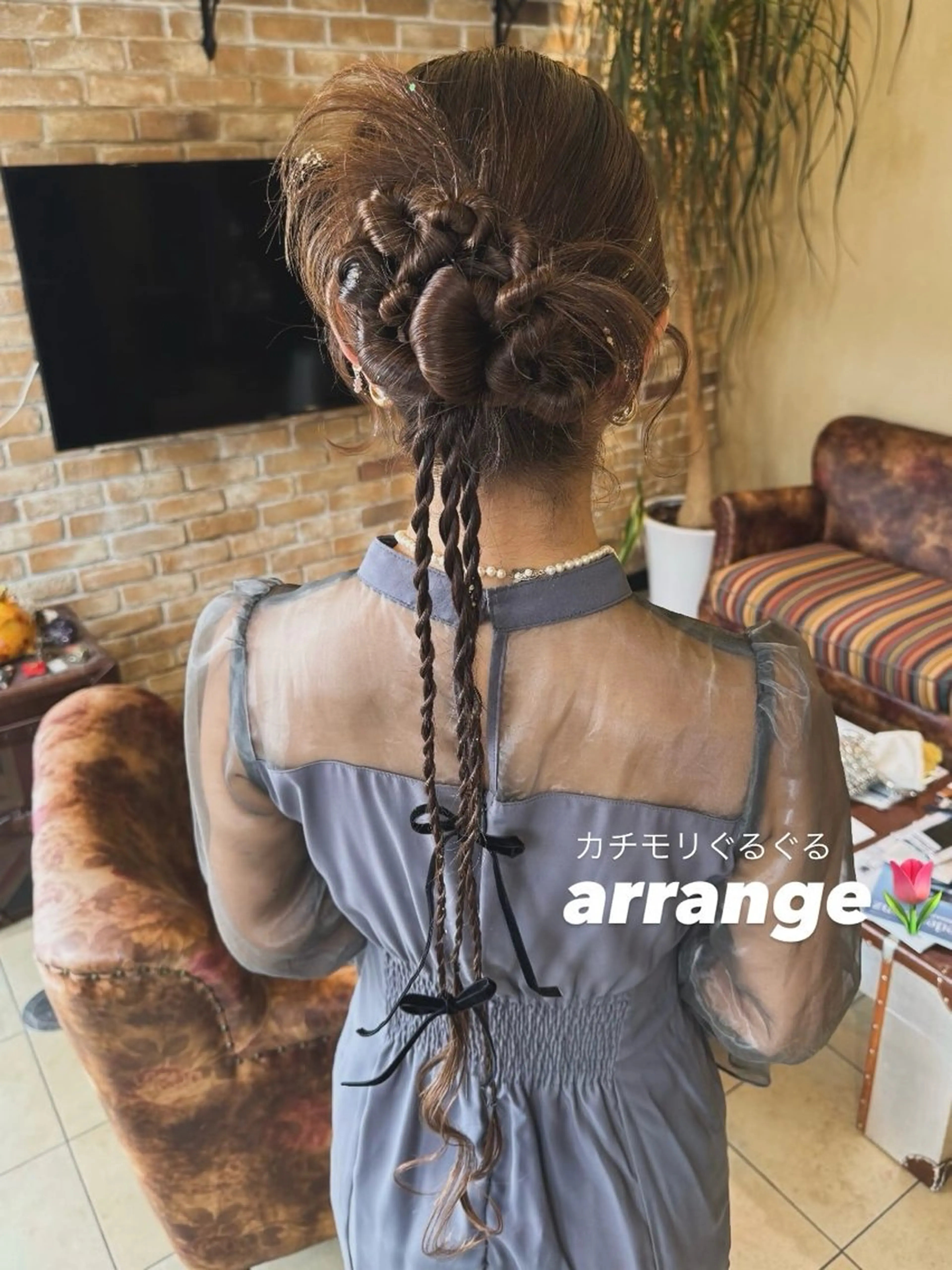 ロング ヘアアレンジ ヘアセット Lyhair🦊🎀 AKIのヘアスタイル