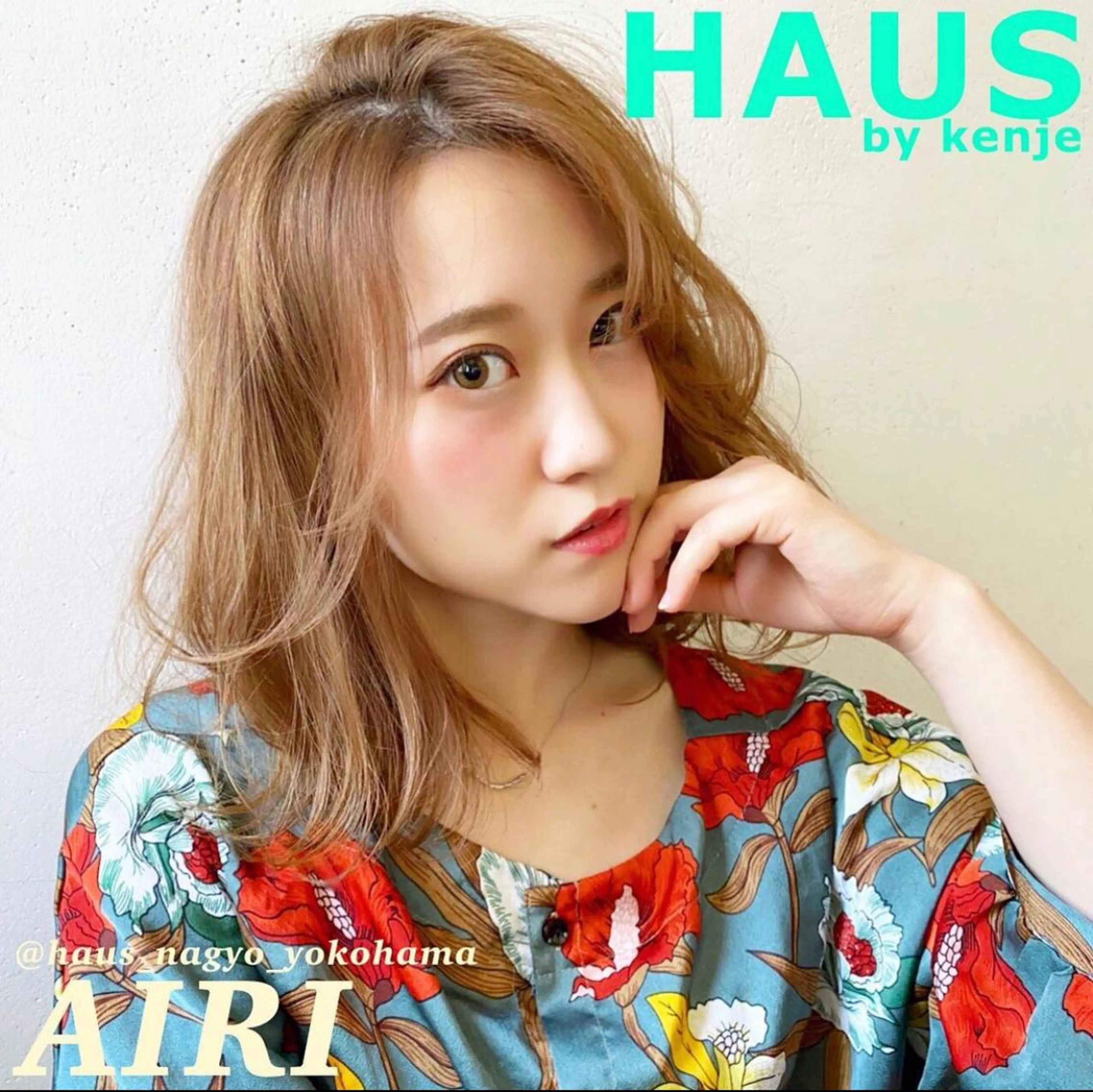 ミディアム カラー オレンジ 🌺ウルフカット職人 新垣渚🐺のヘアスタイル