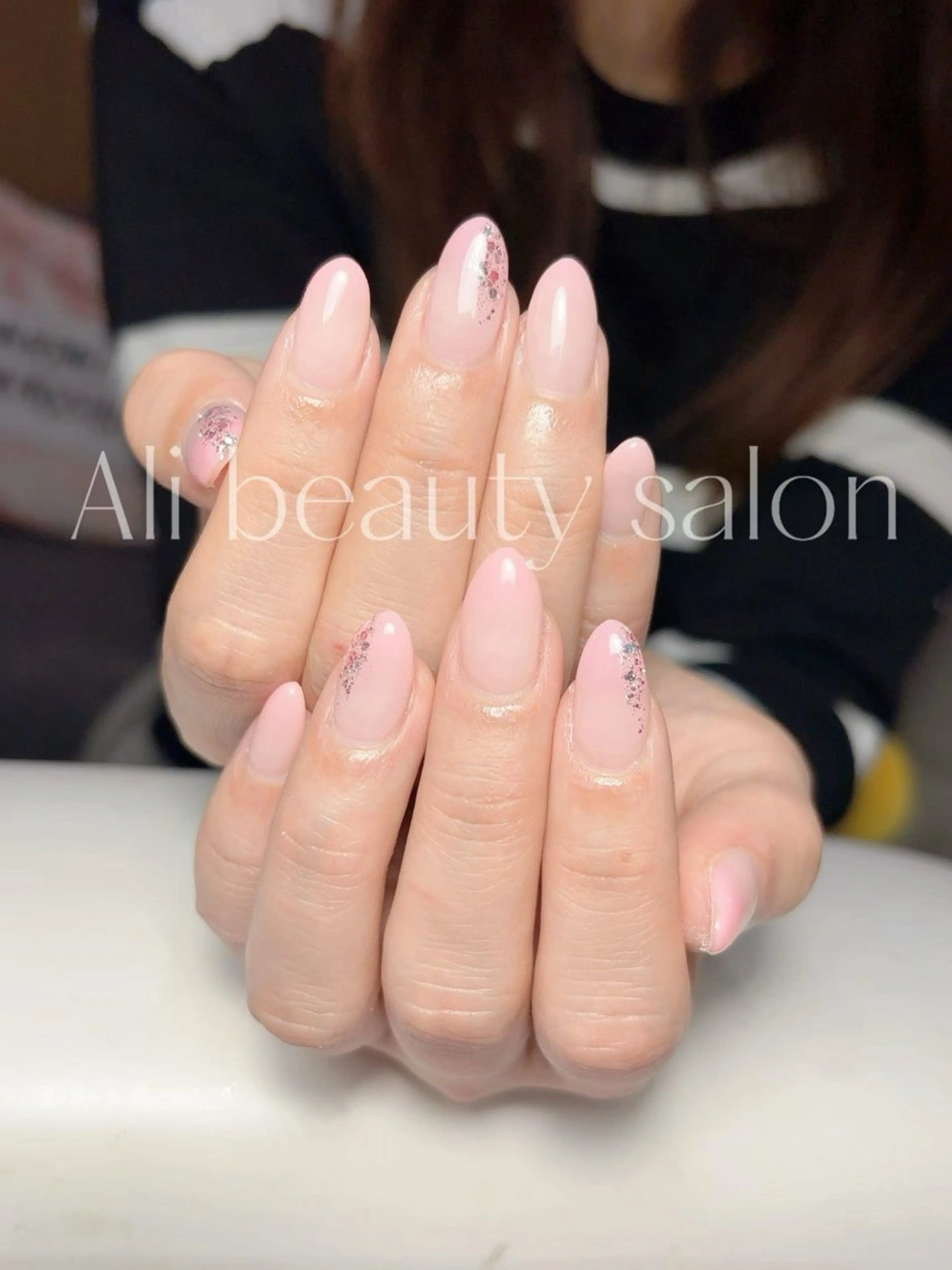 ネイル グラデーション ラメ(グリッター) ハンドネイル Ali 新小岩 ネイル専門のネイルデザイン