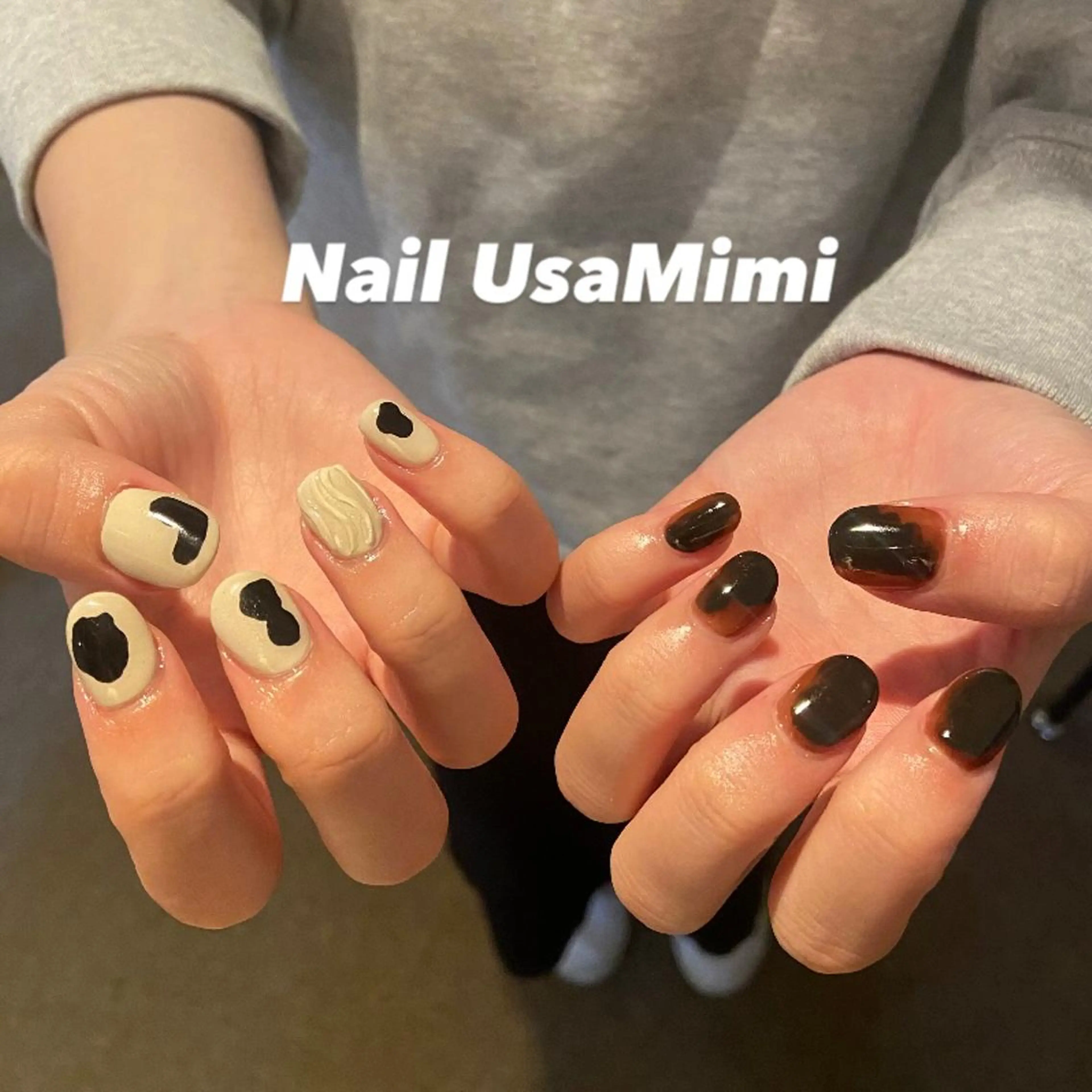 ネイル クリアネイル フットネイル ジェルネイル マグネットネイル 持ち込み 本町ネイルNail UsaMimiのネイルデザイン