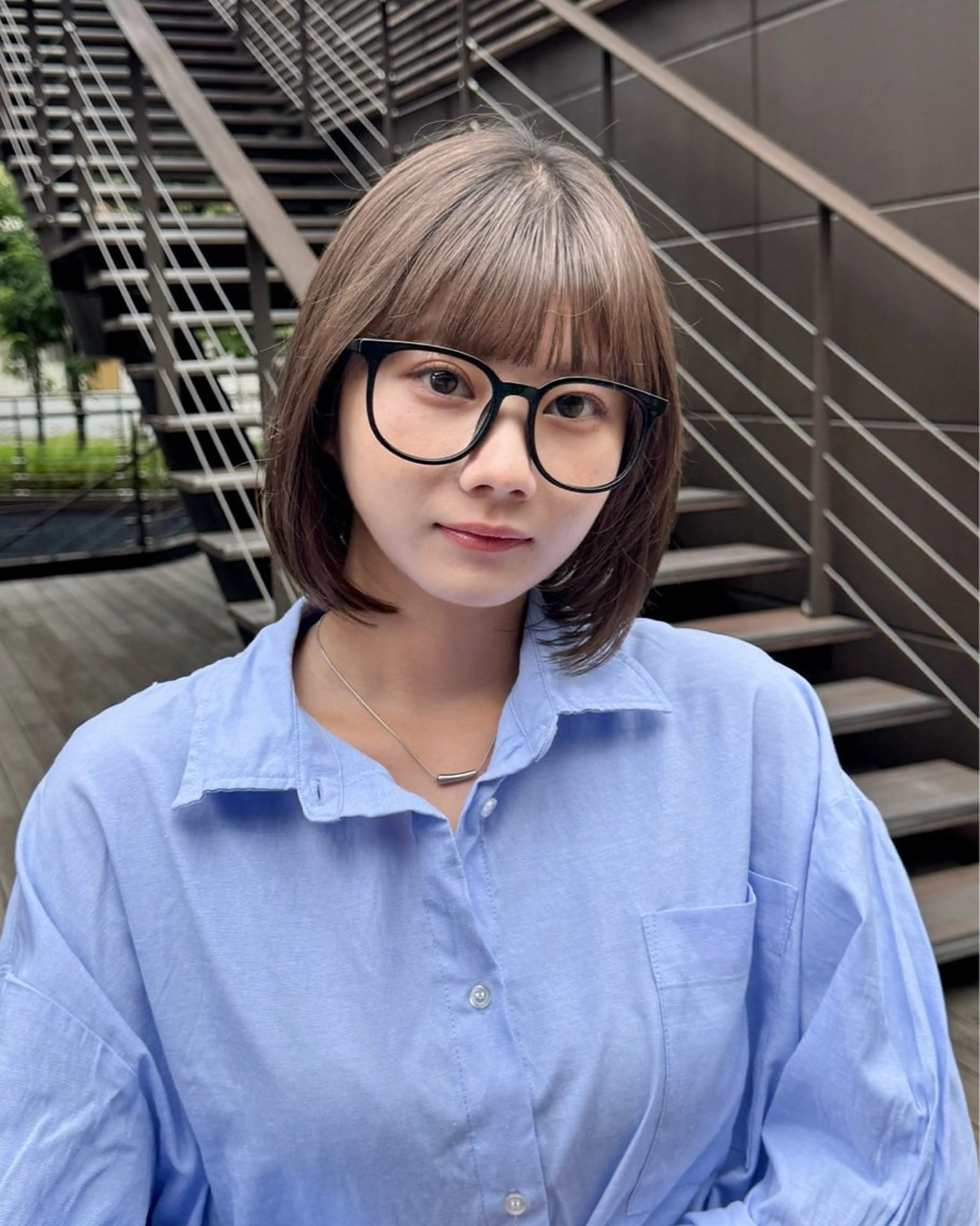 ショート カラー ボブ 🎧パーソナルケア/ 透明感カラー/ミユのヘアスタイル