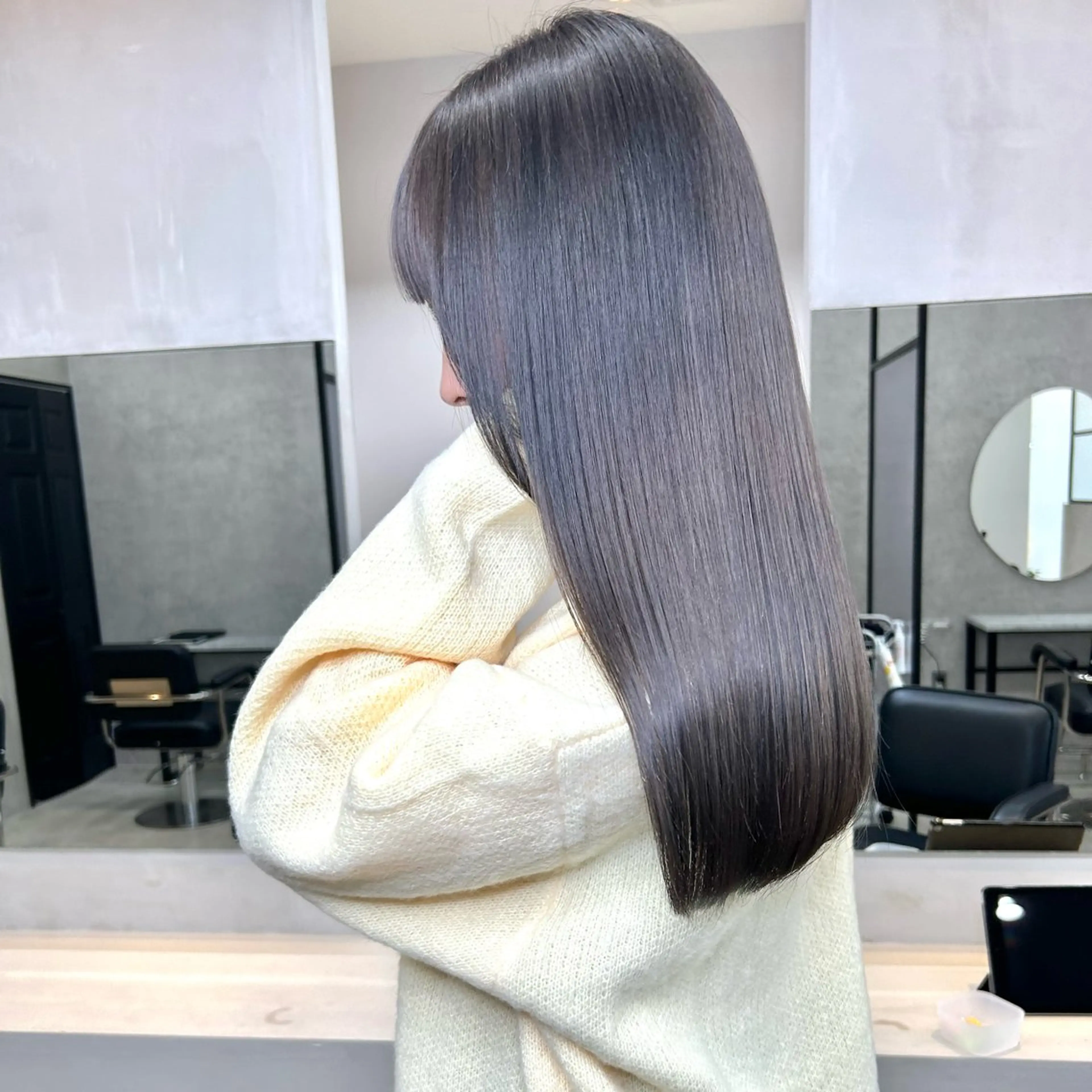 セミロング カット トリートメント 一ノ瀬 暁のヘアスタイル