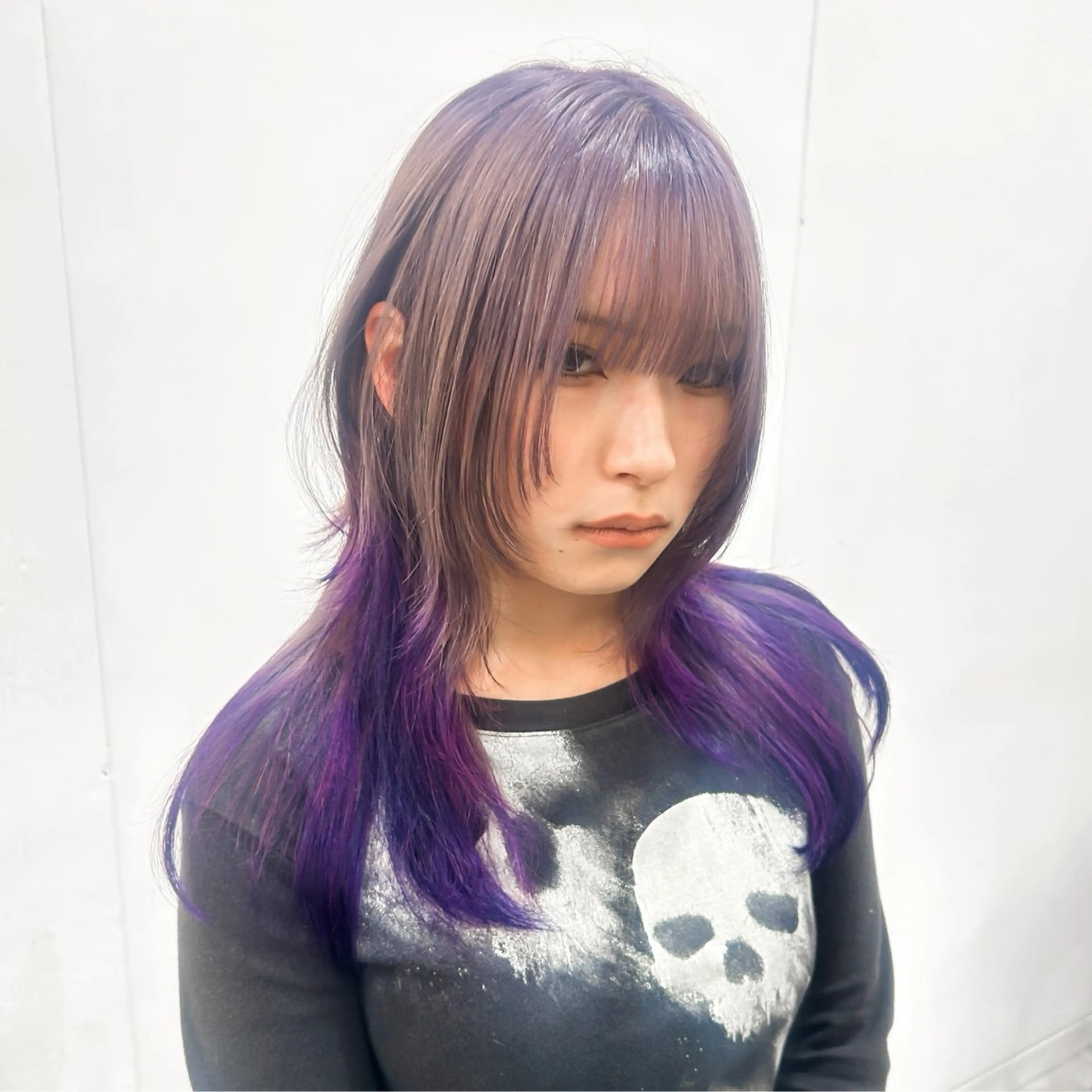 セミロング カラー グラデーションカラー レイヤーカット カット ヘアカラー トリートメント ウルフ/レイヤー /suzuhaのヘアスタイル