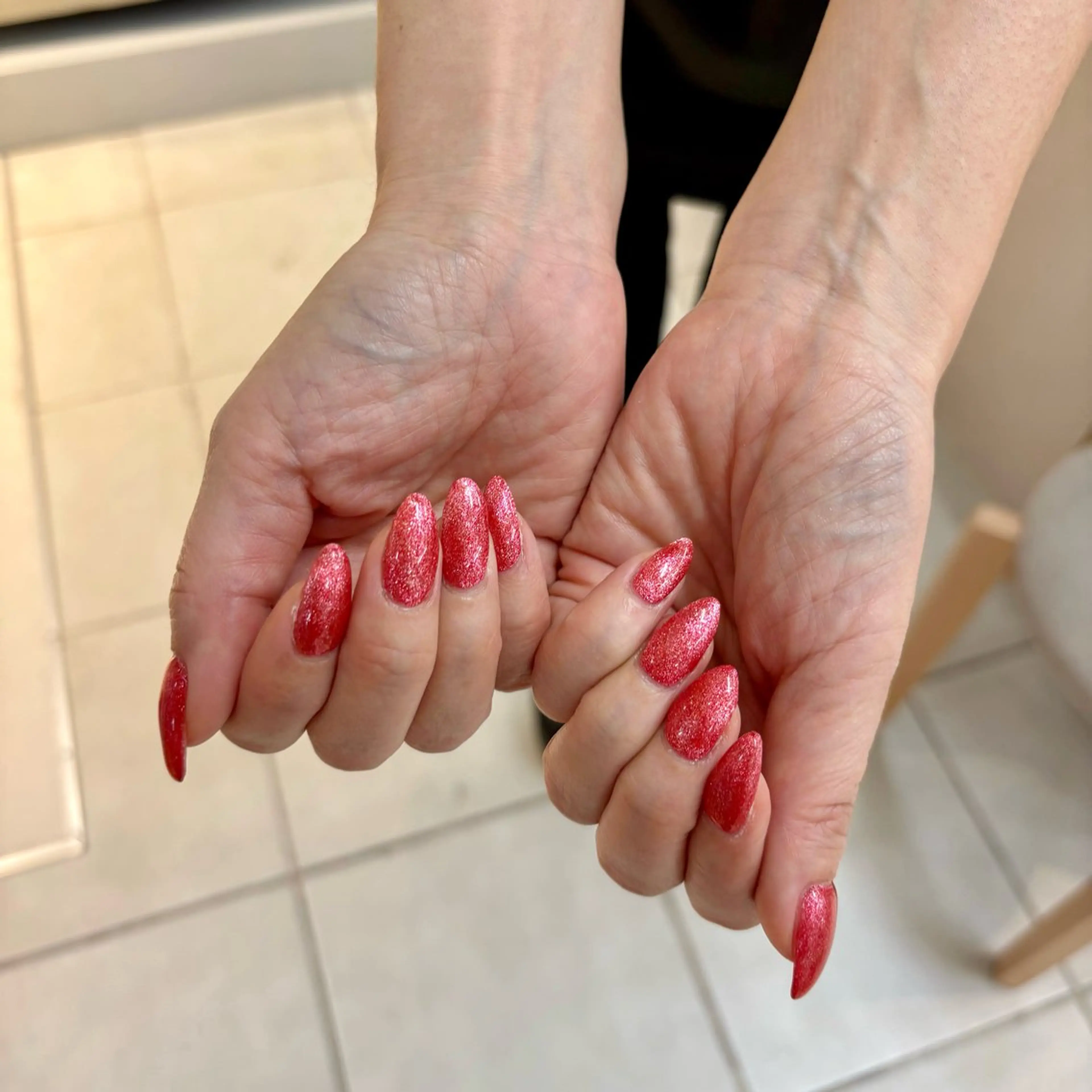 ネイル ラメ(グリッター) △ mayukoのネイルデザイン