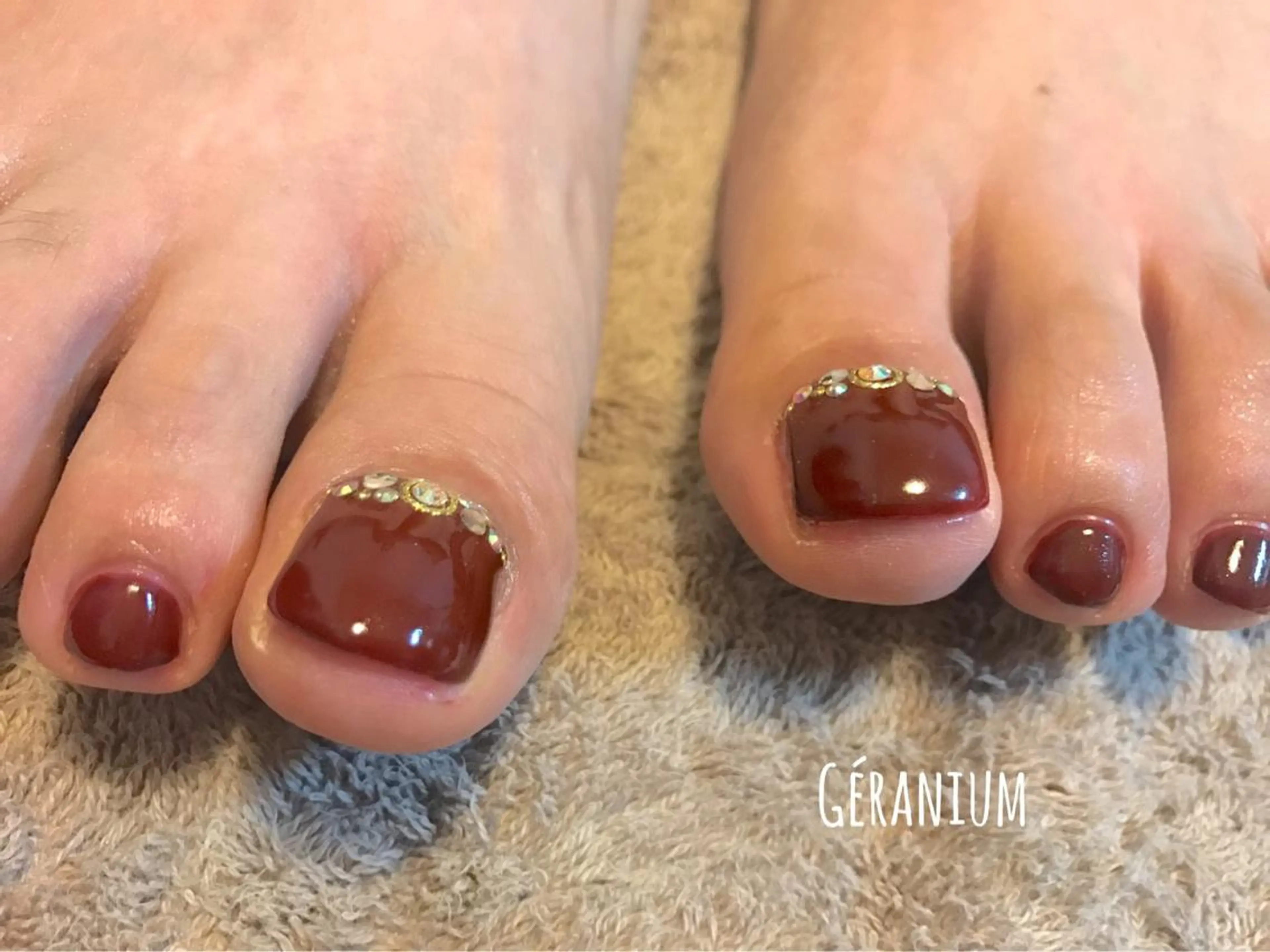 ネイル フットネイル GéRanium Harukaのネイルデザイン