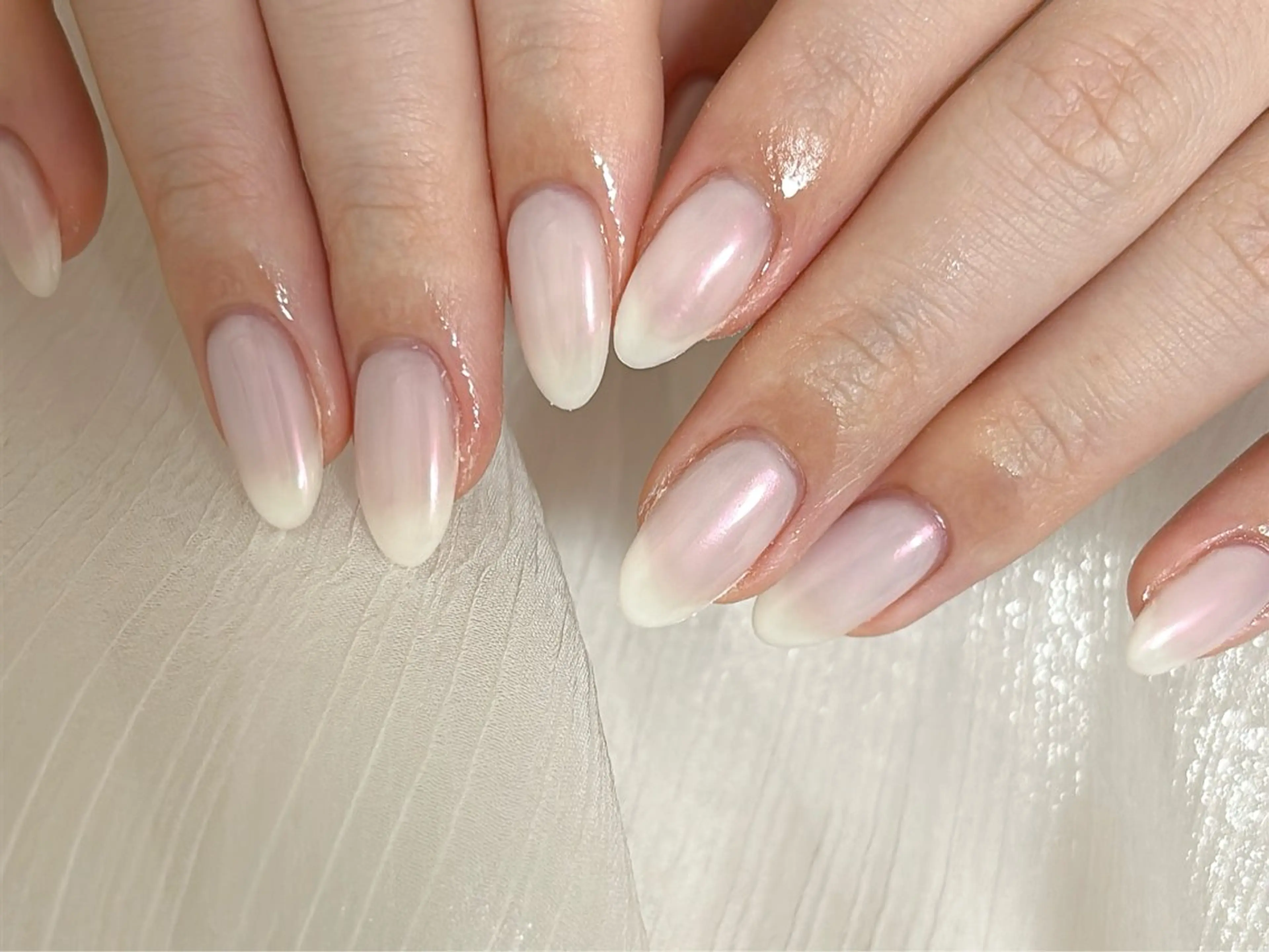 ネイル オーロラネイル 桜ネイル フラワーネイル フットネイル フレンチネイル ハンドネイル kikinail 溝の口のネイルデザイン