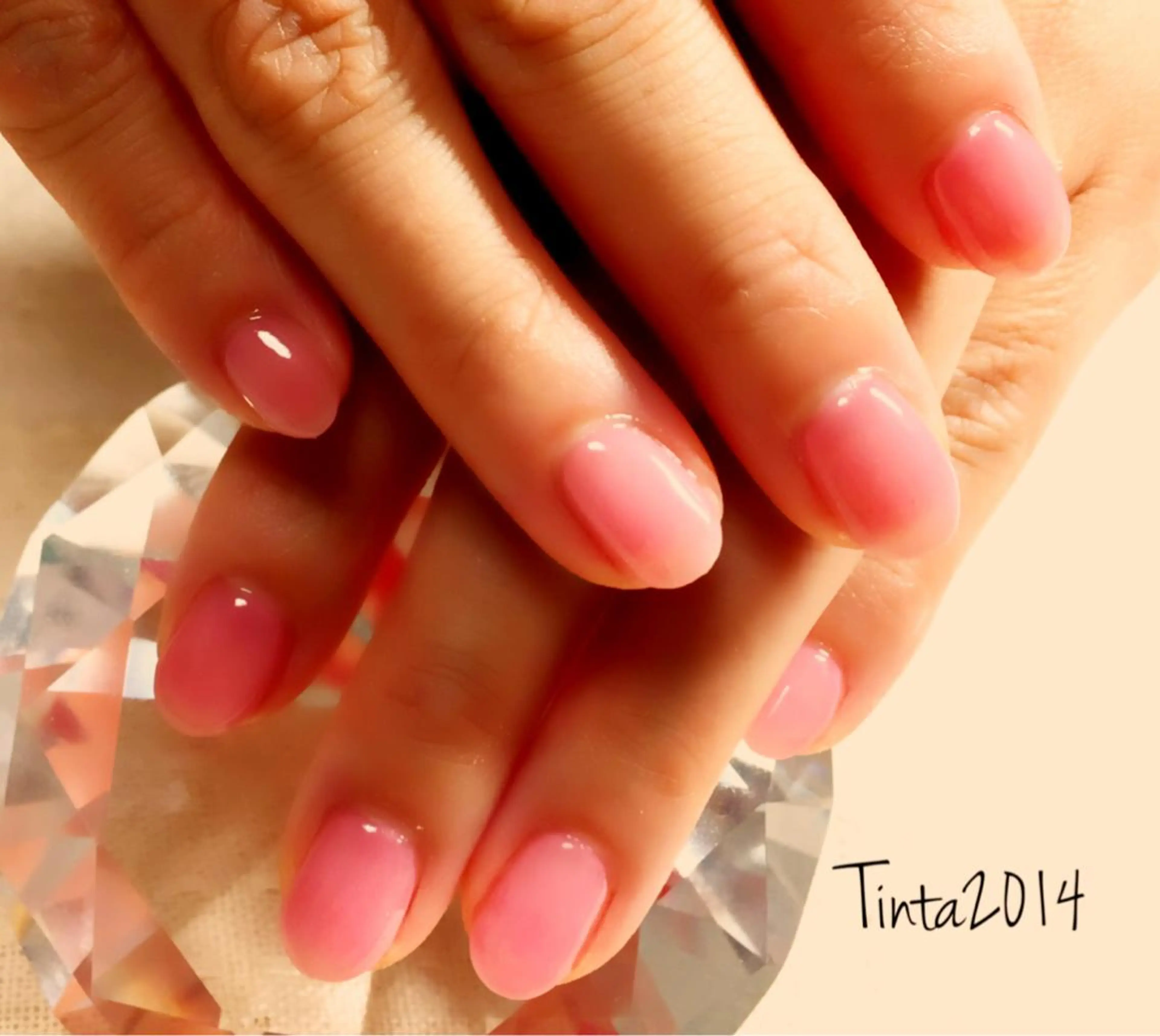 ネイル ワンカラーネイル ピンク 馬場 典子のネイルデザイン