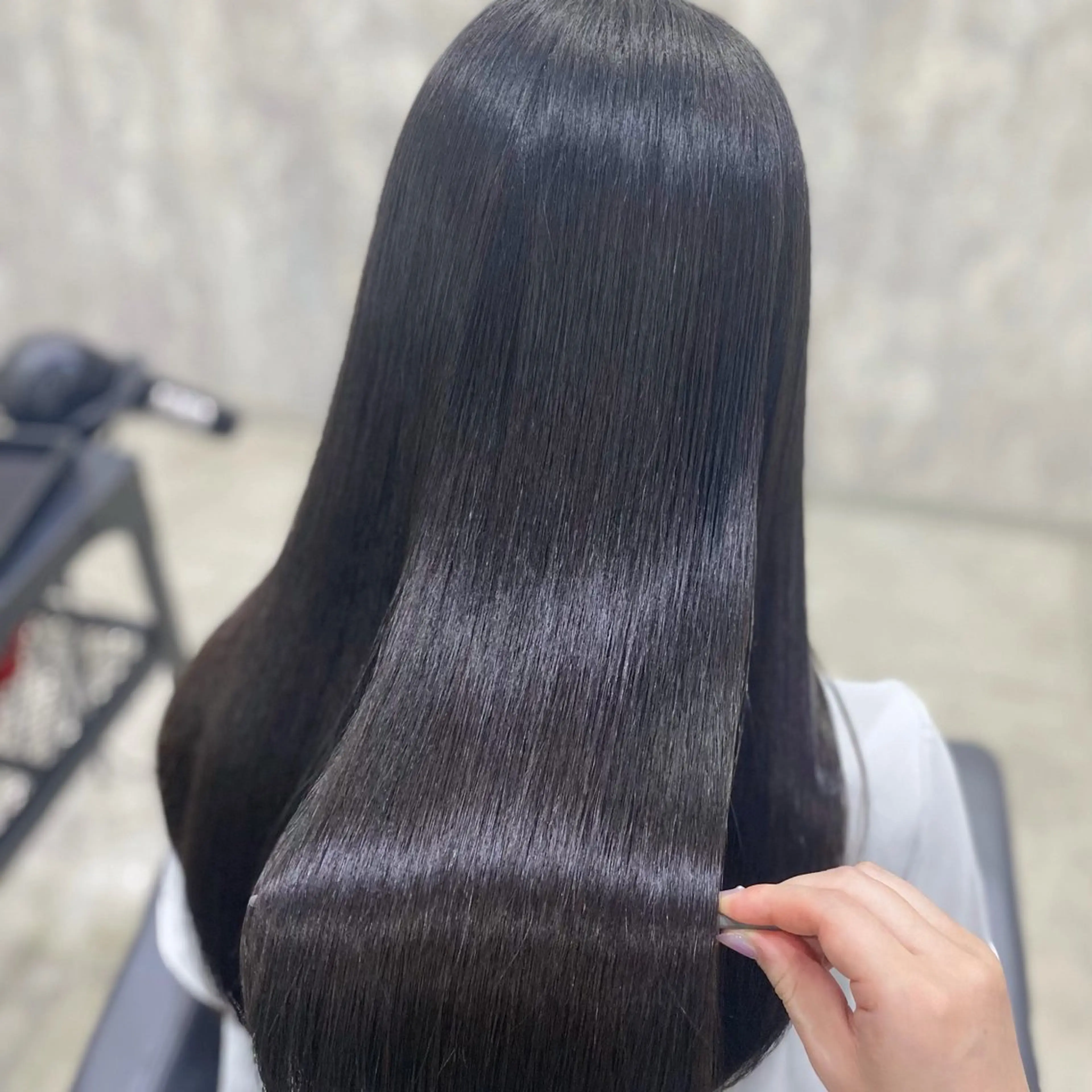 ロング カラー 透明感カラー 髪質改善 トリートメント shiori/透明感 /顔周り/髪質改善のヘアスタイル