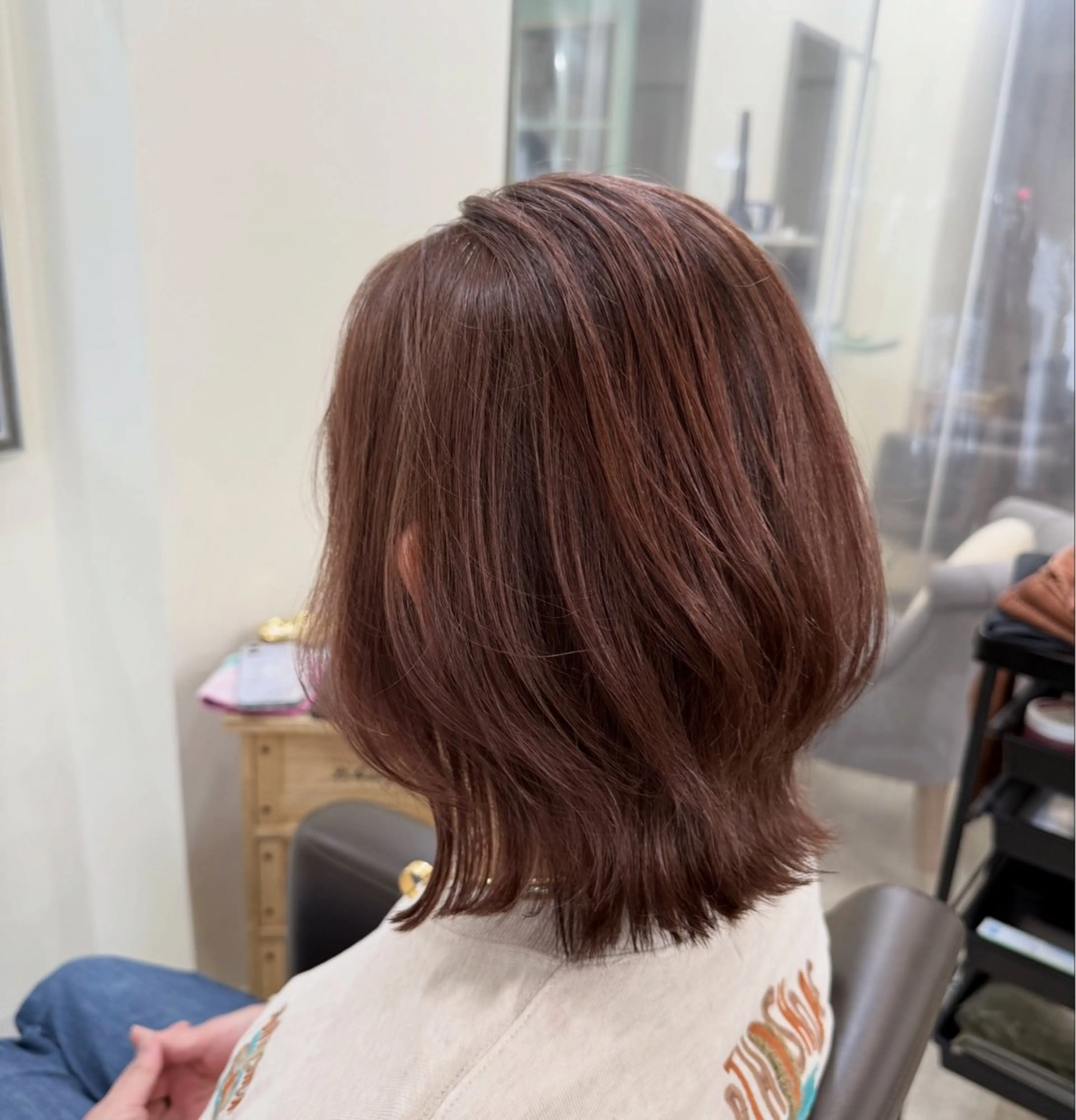 ミディアム ハイライト レイヤーカット メンズハイライト/ 透明感カラー⚡️内山のヘアスタイル