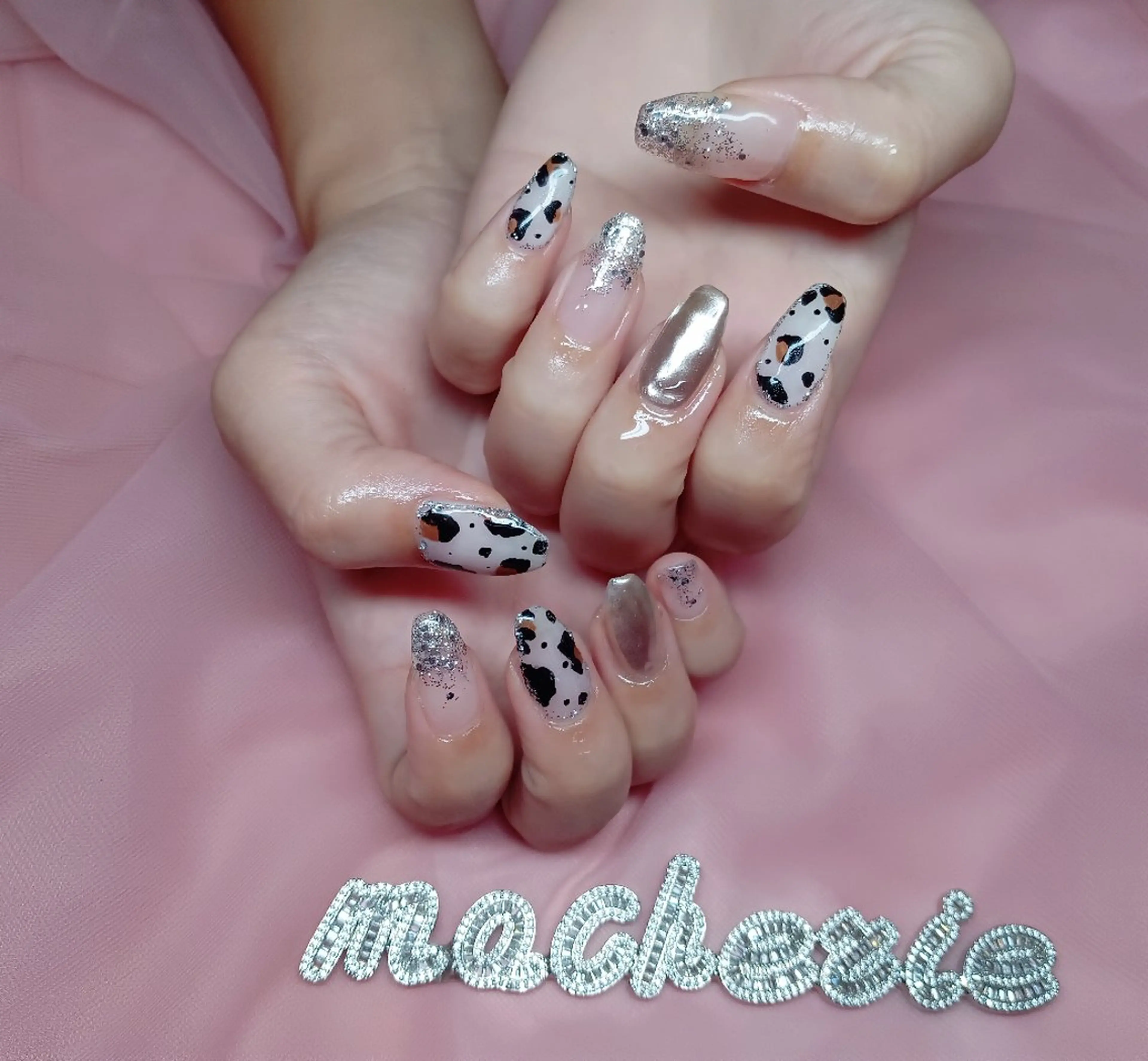 ネイル アニマル柄 ハンドネイル Nail Salon macherieのネイルデザイン