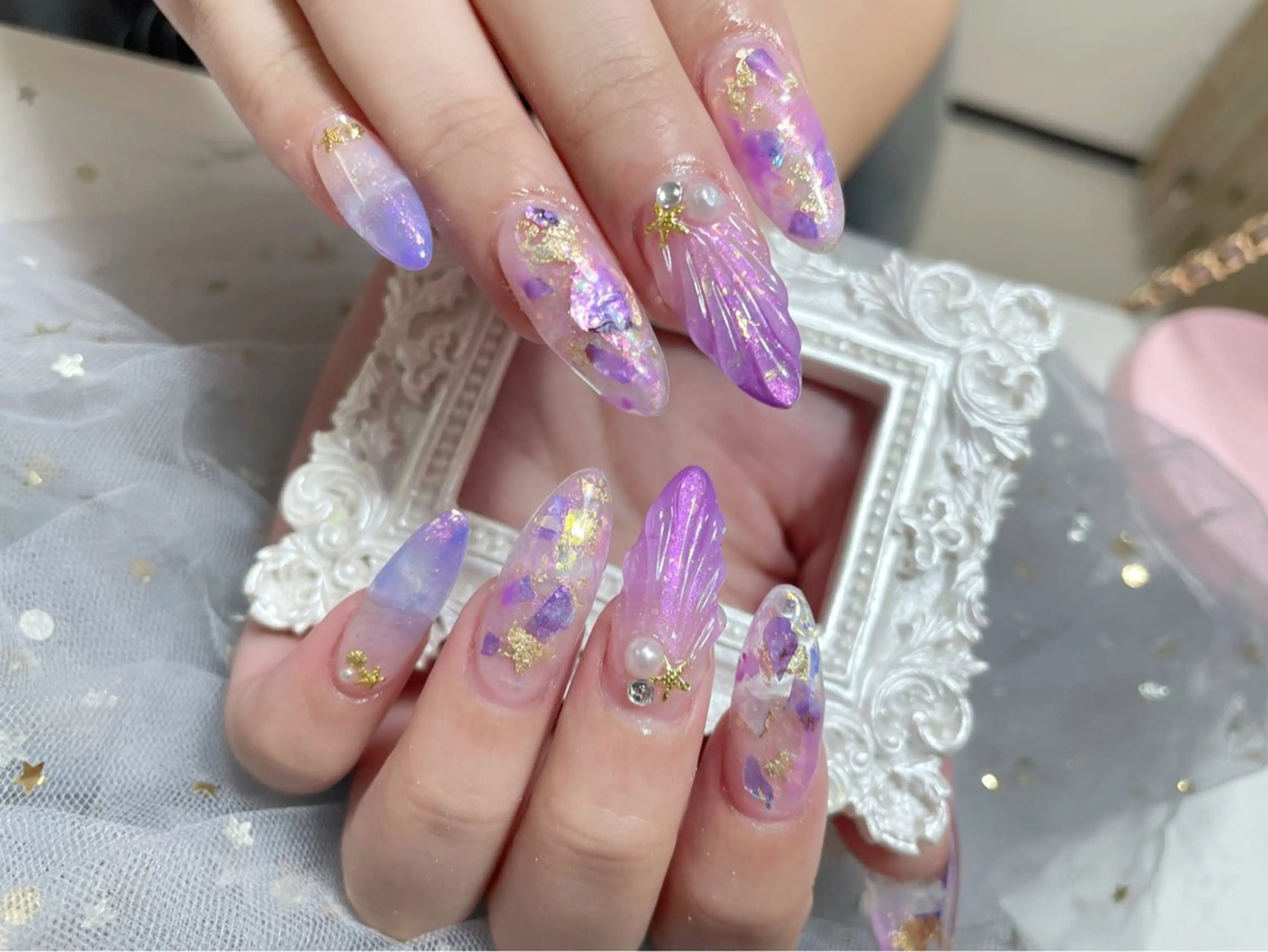 ネイル ハンドネイル 🎀ネイルサロン エクラYUI🎀のネイルデザイン