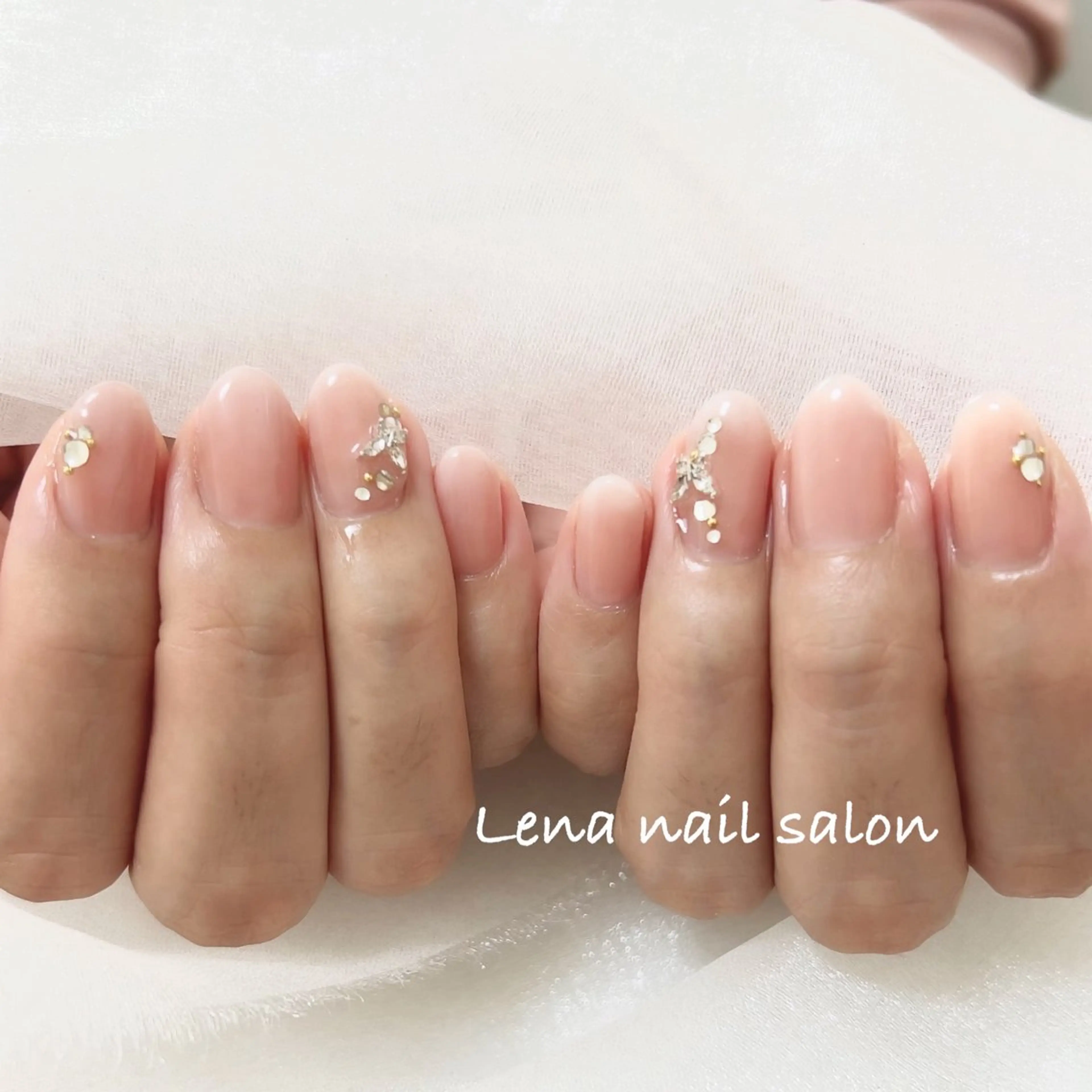 ネイル 自爪育成ネイルケア Lena  nailのネイルデザイン