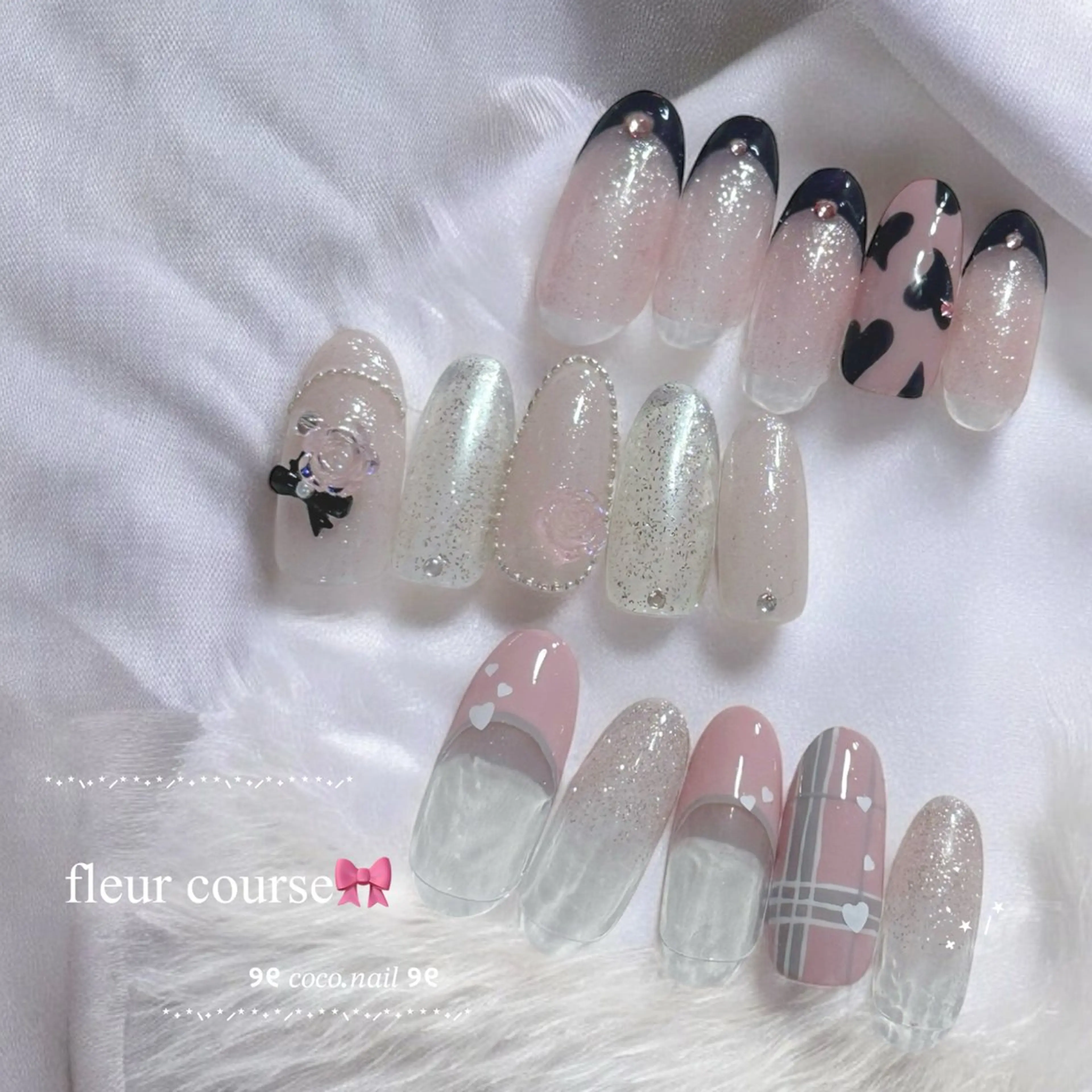 ネイル ハンドネイル lili.nail y2k/長さ出しのネイルデザイン