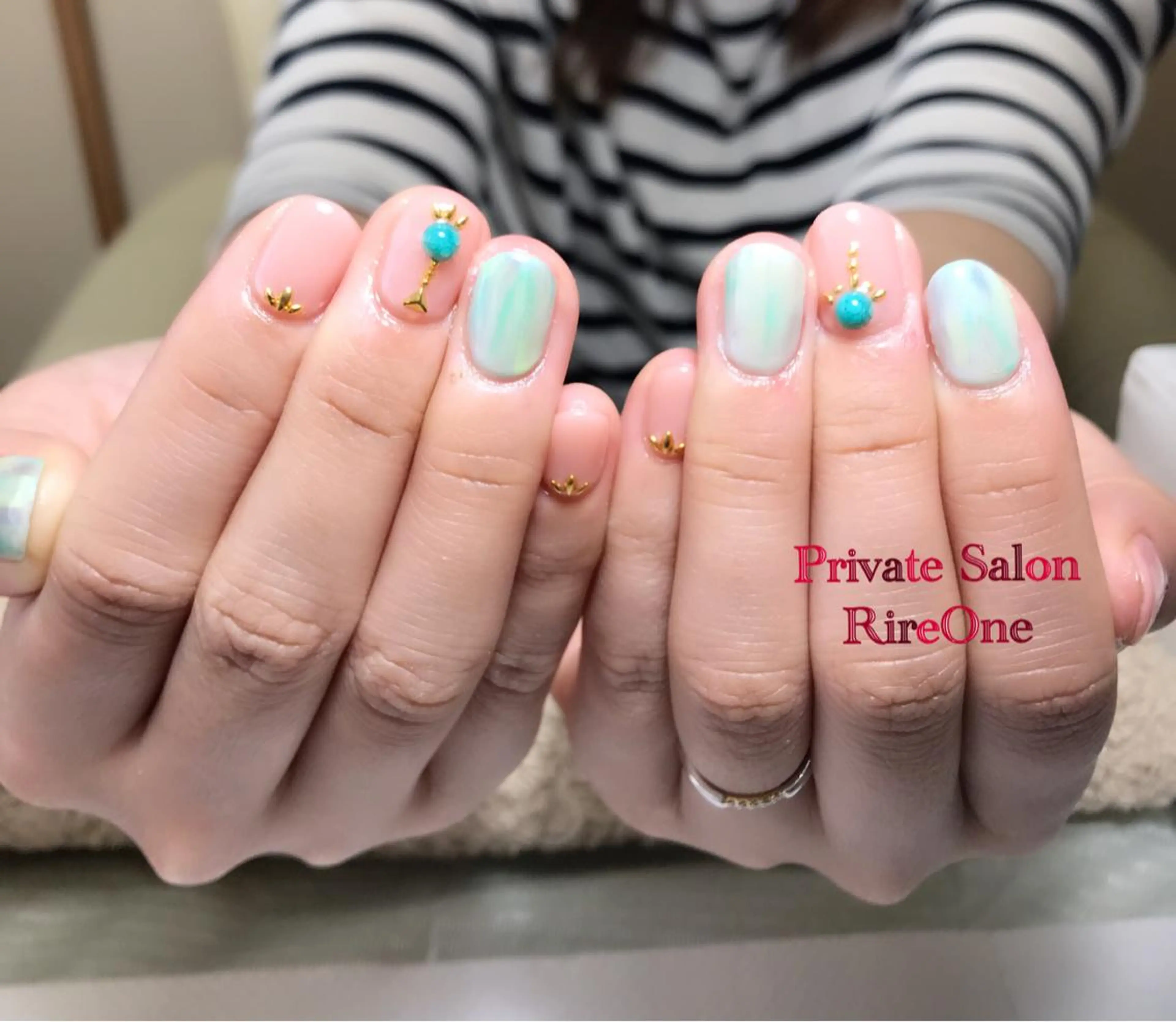 ネイル グリーン RireOne ~リルワン~のネイルデザイン