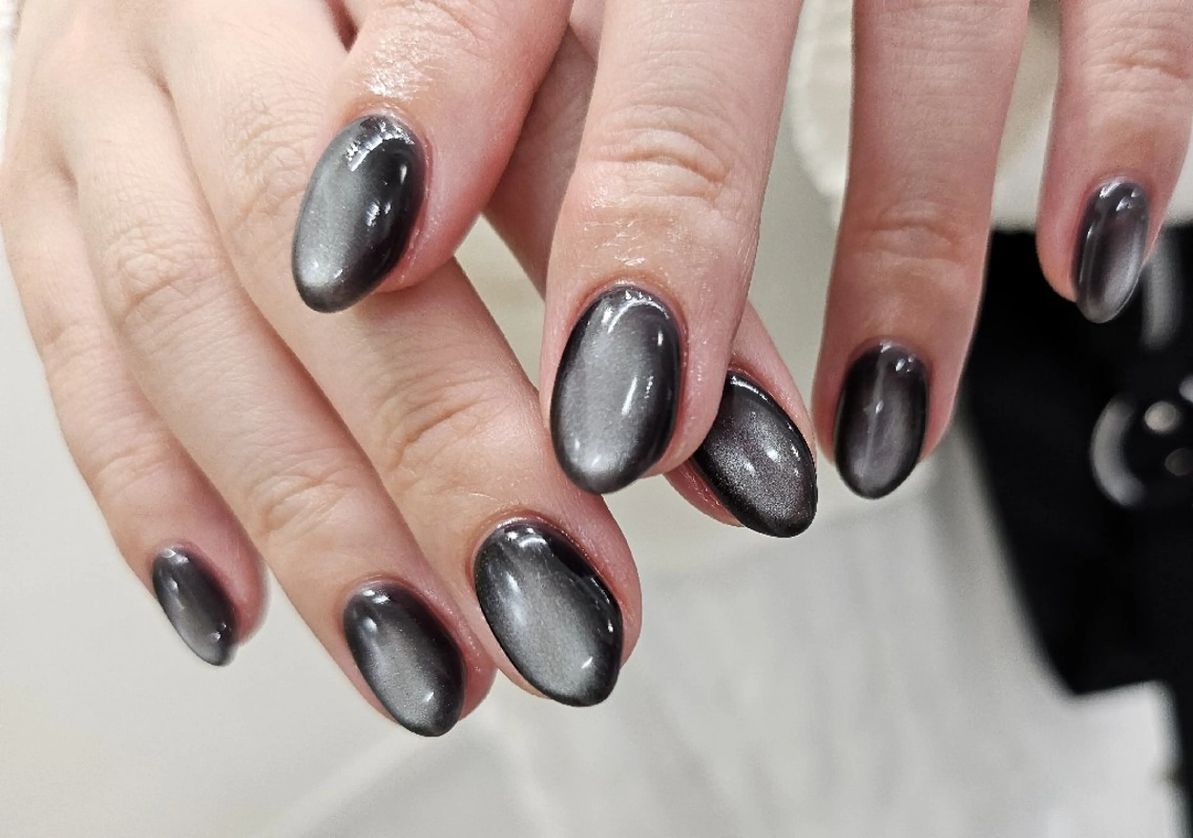 ネイル ジェルネイル マグネットネイル パラジェル シンプルネイル 夏ネイル ハンドネイル puku nail 🌼kazu🌼のネイルデザイン