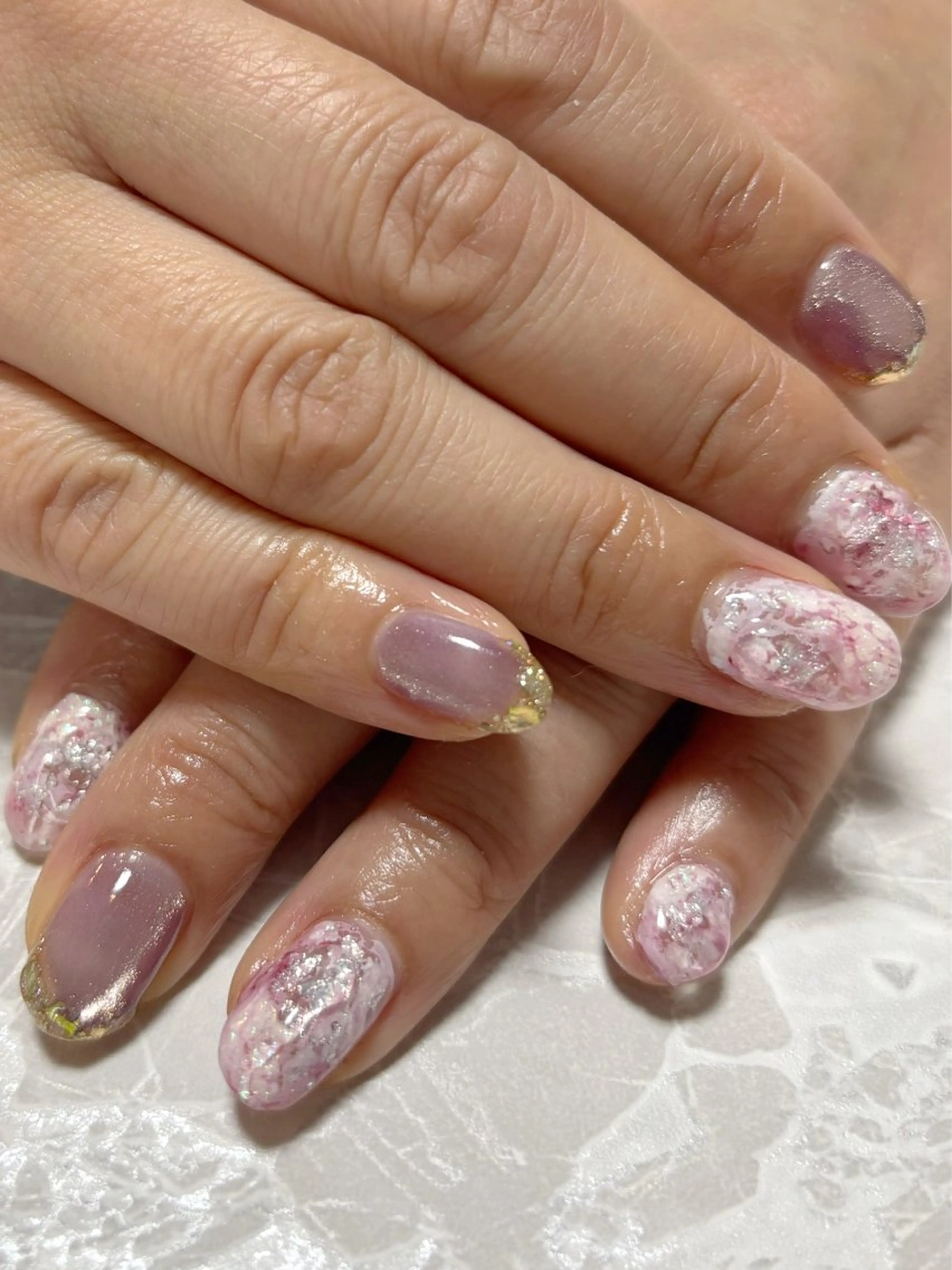 ネイル フレンチネイル ハンドネイル 茂野 恵のネイルデザイン