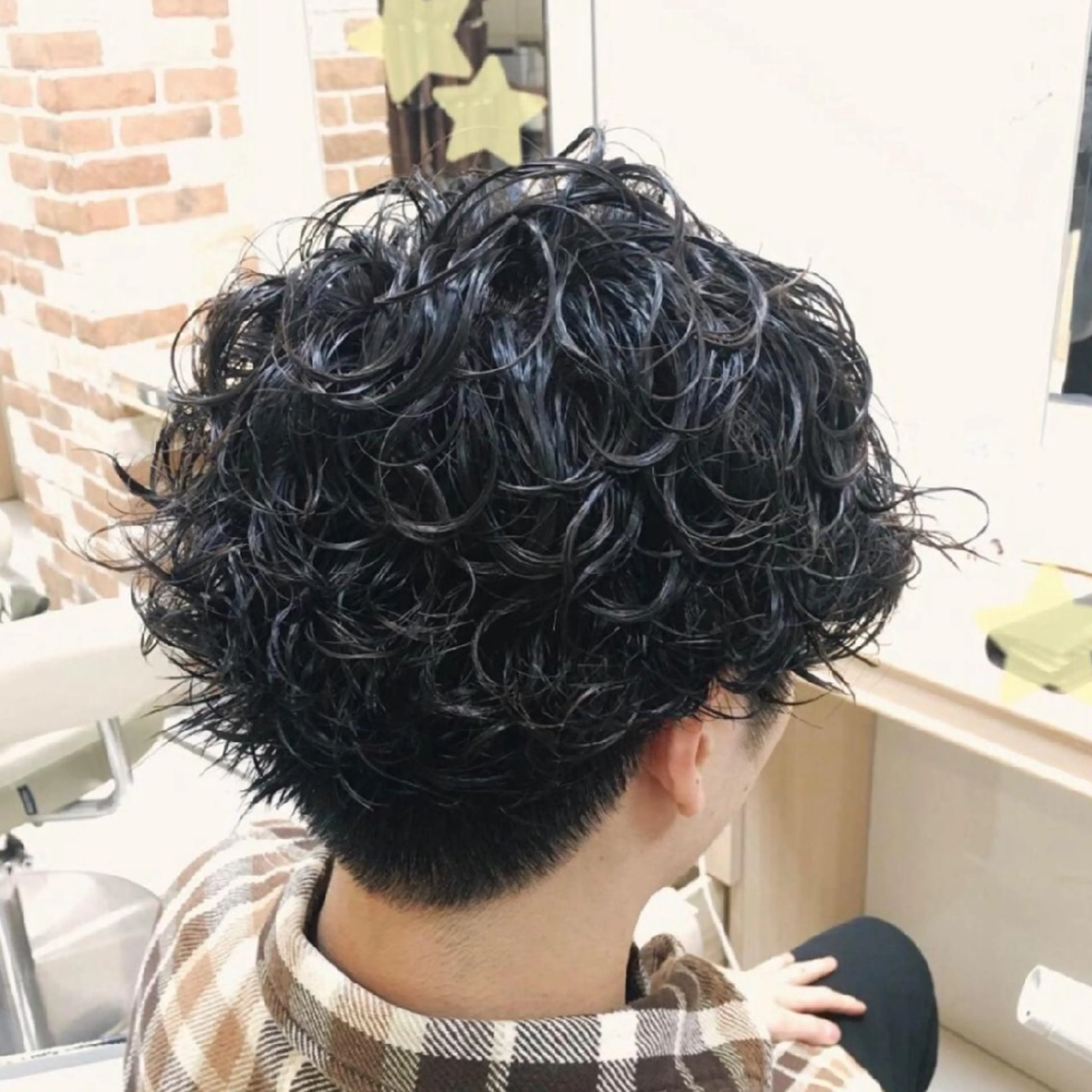 メンズ パーマ ショート 樋口 捷のヘアスタイル