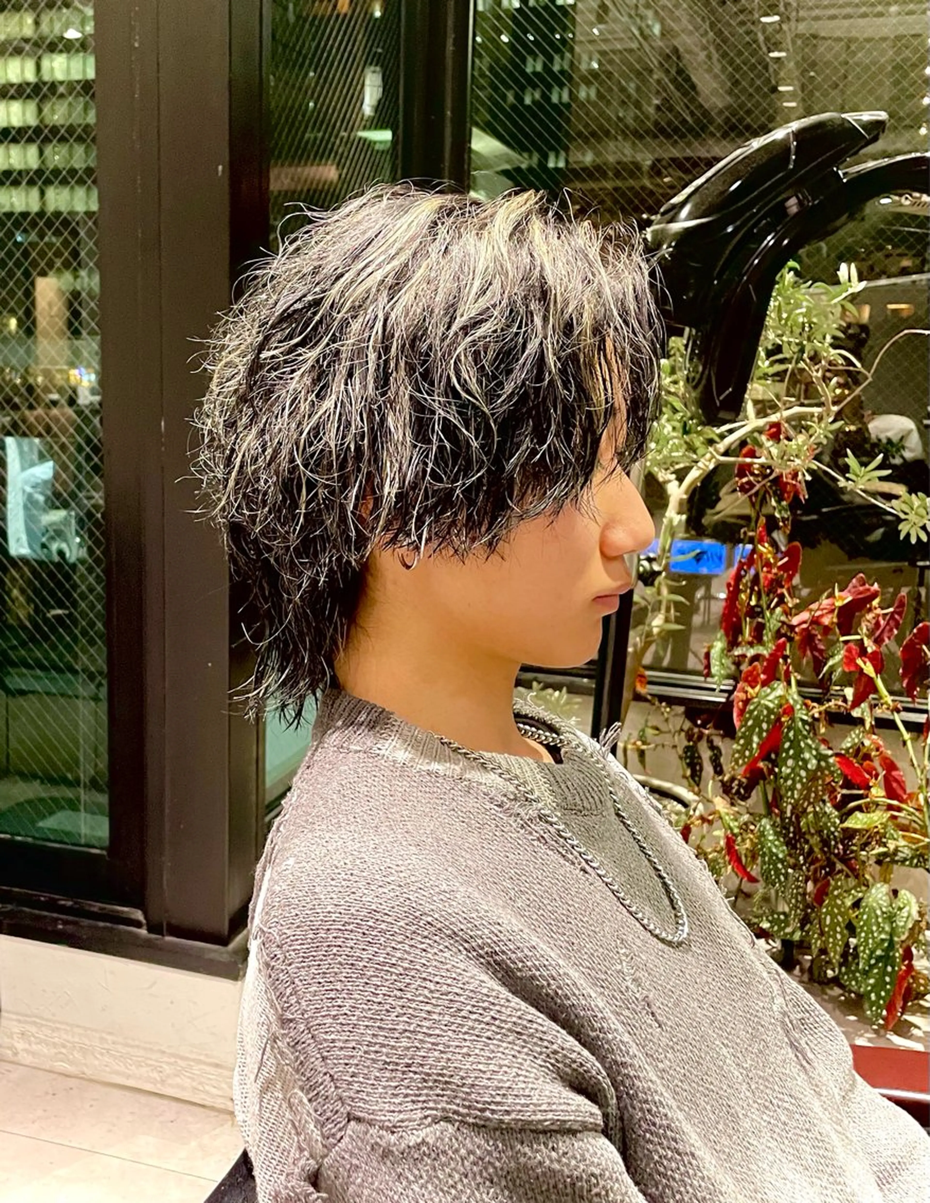 ミディアム カラー パーマ メンズ カット ヘアカラー パーマ 🔱メンズパーマ特化 🔱山下和輝のヘアスタイル