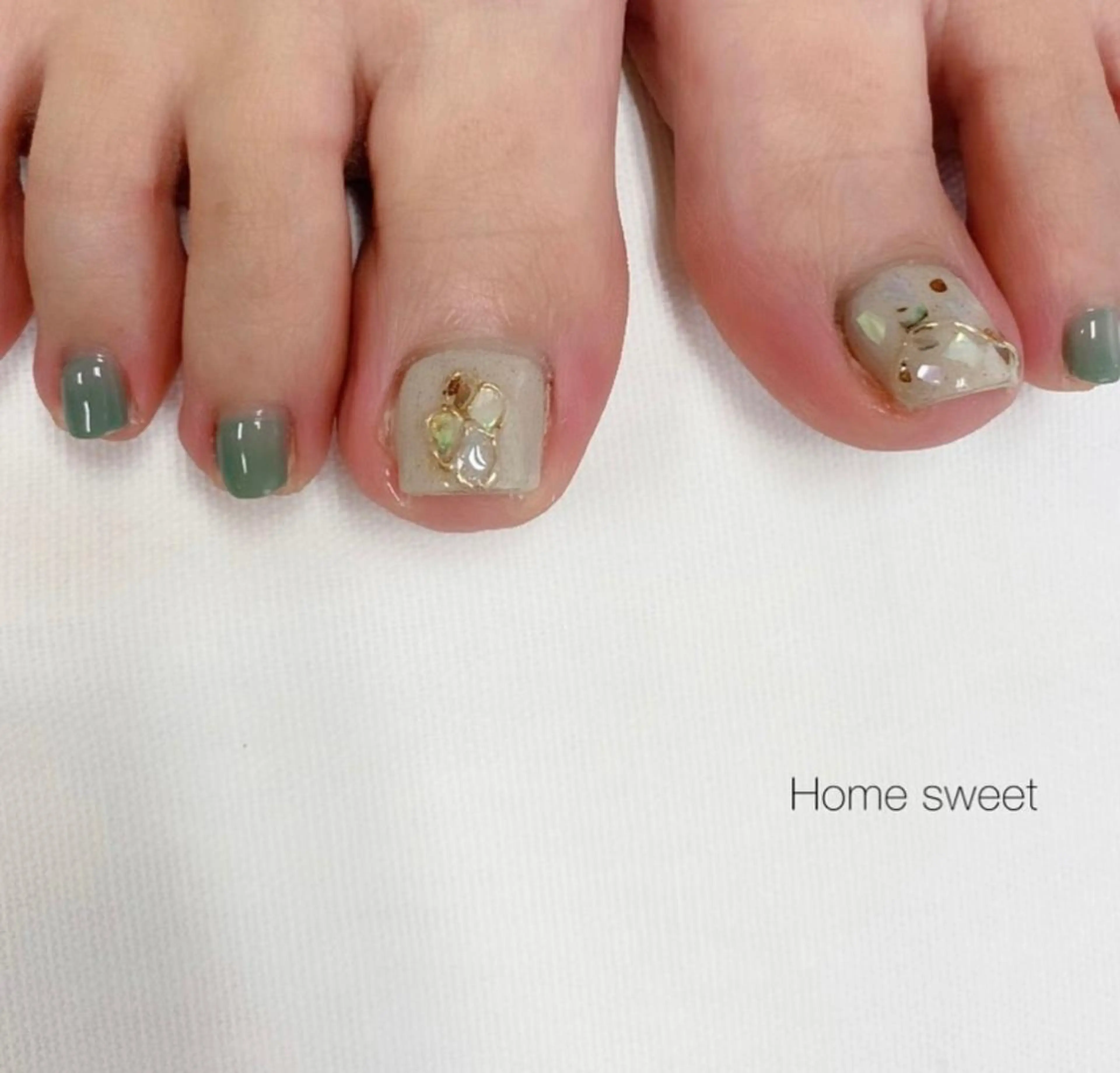 ネイル フットネイル ショートネイル. Home sweetのネイルデザイン