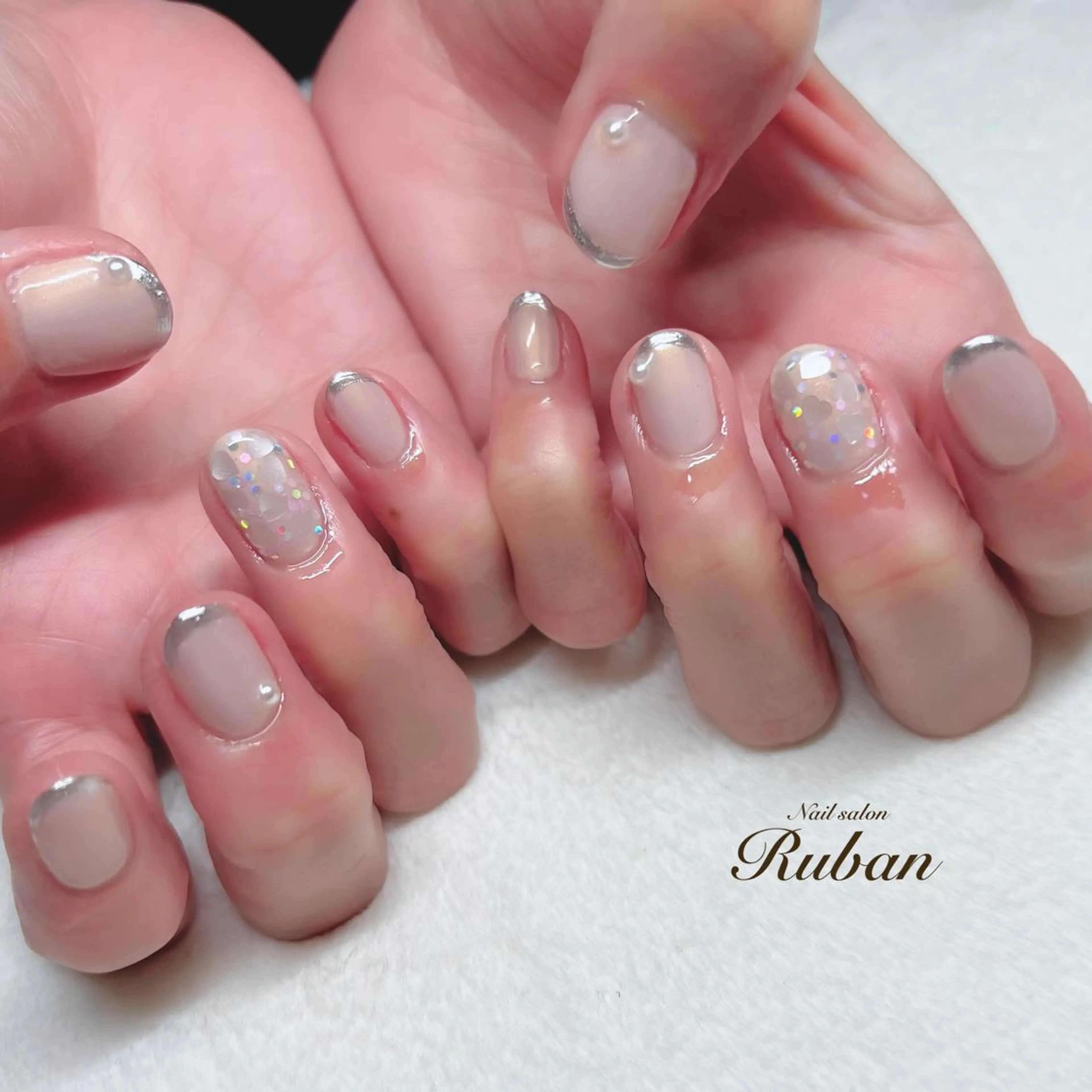 ネイル ハート バレンタイン Nail salon Rubanのネイルデザイン